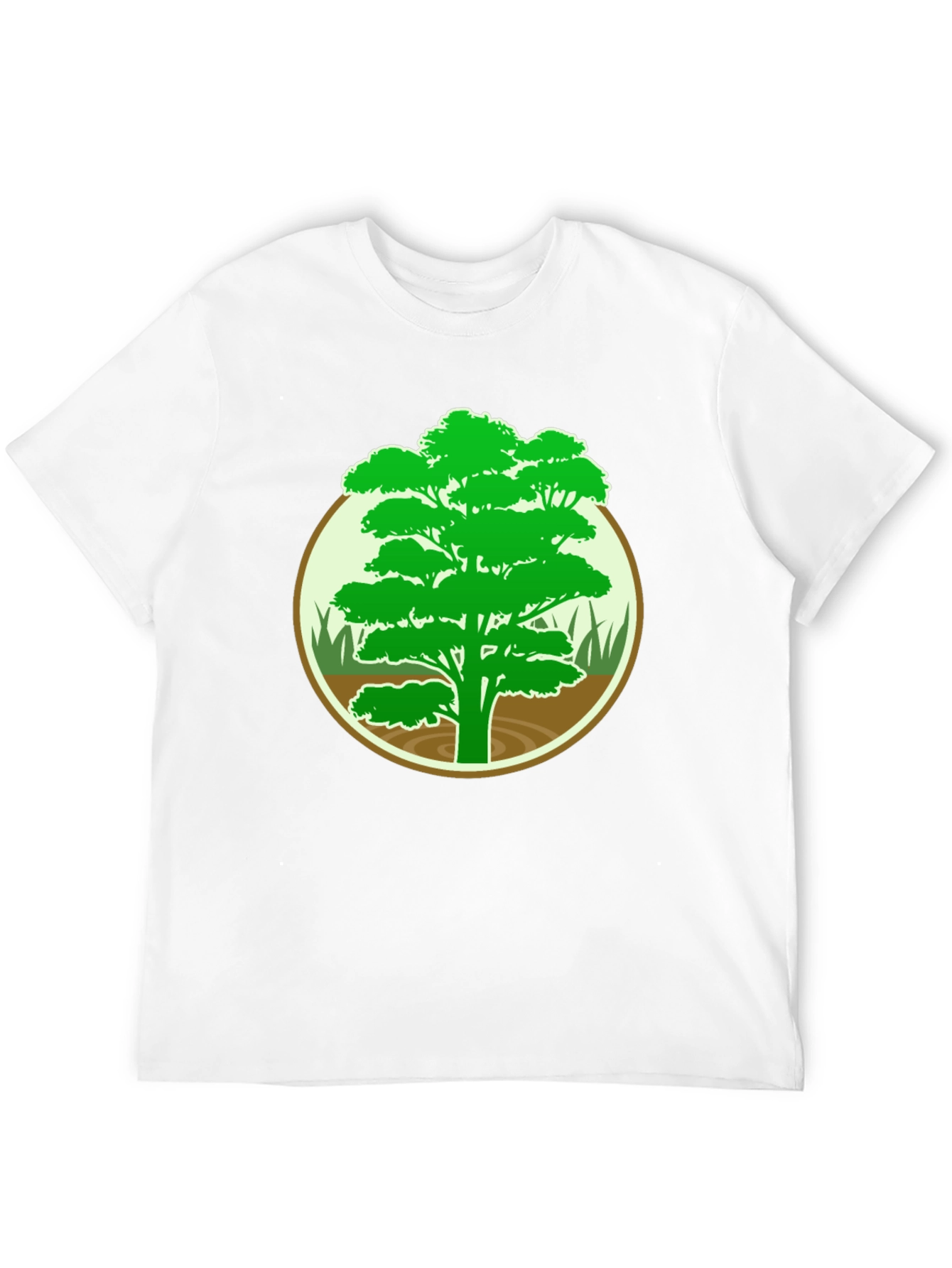 Black Nature Tree Graphic Tee - Men's Black T-Shirt view 12