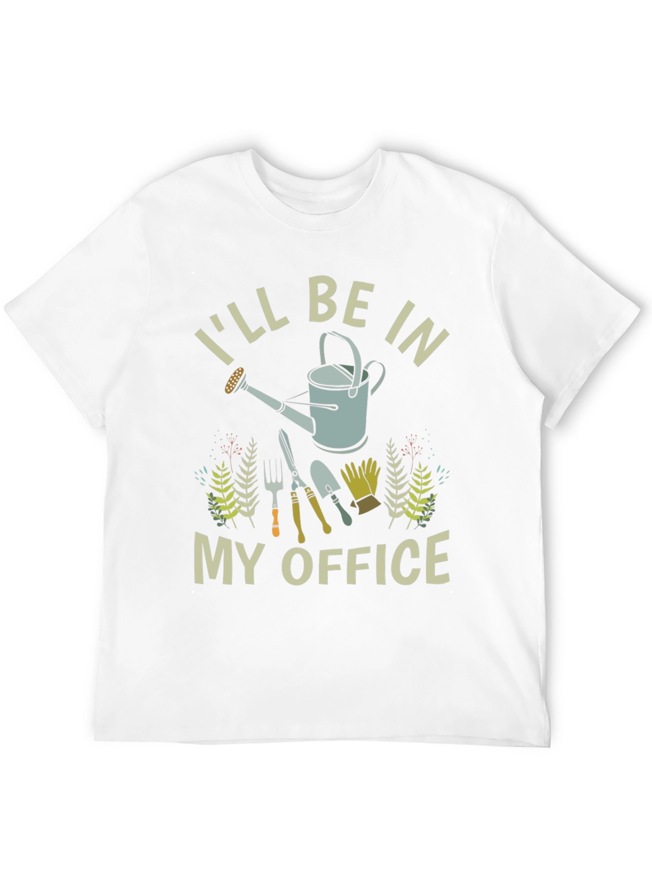 Black Gardener T-Shirt - I'll Be In My Office Gardening view 12