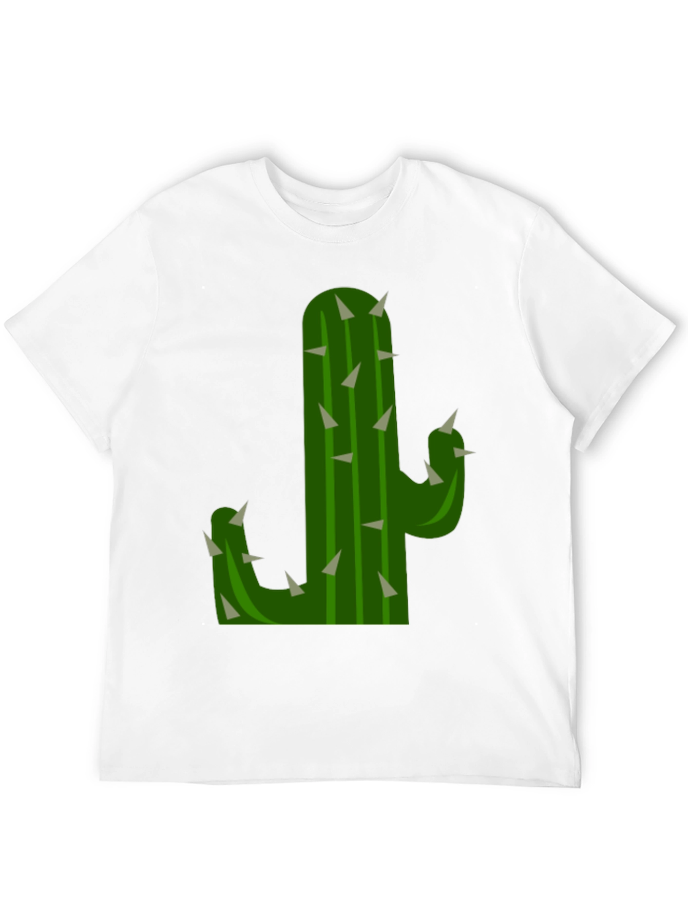 Black Cactus Graphic Tee - Black Cotton T-Shirt view 12
