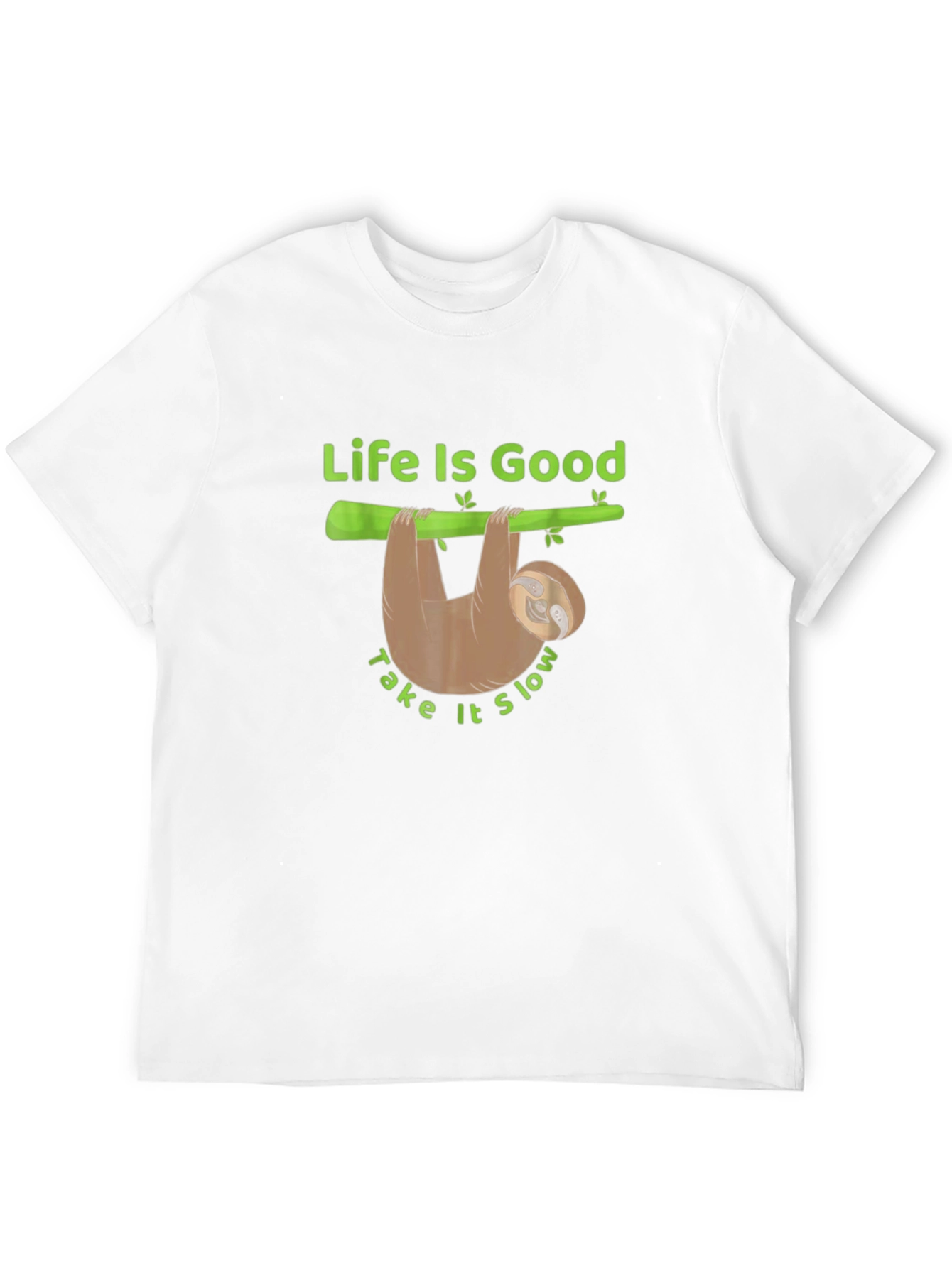 Black Life is Good Sloth Graphic Tee - Relaxed Fit view 12