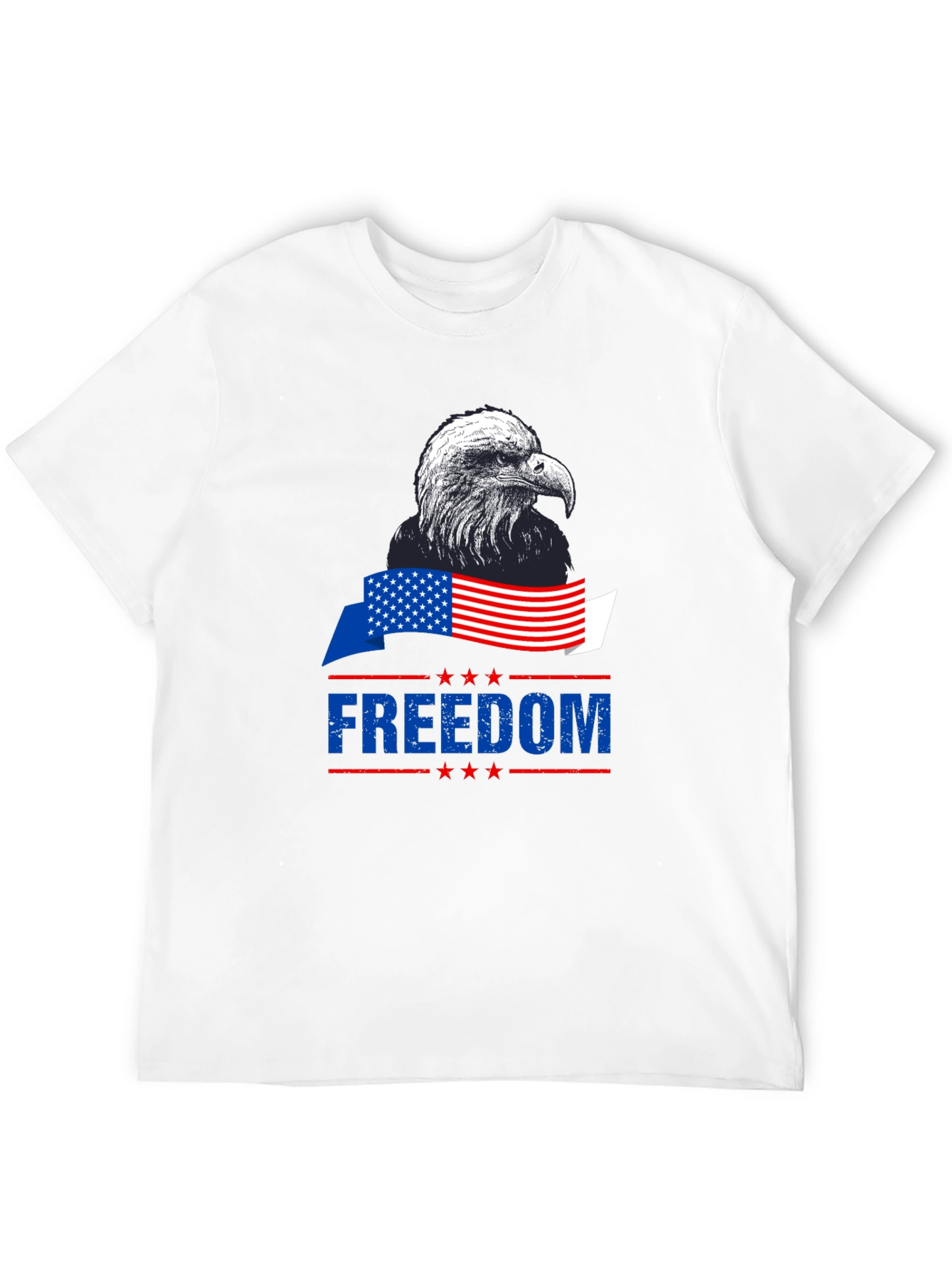 Black Patriotic Eagle Freedom T-Shirt - American Pride view 12