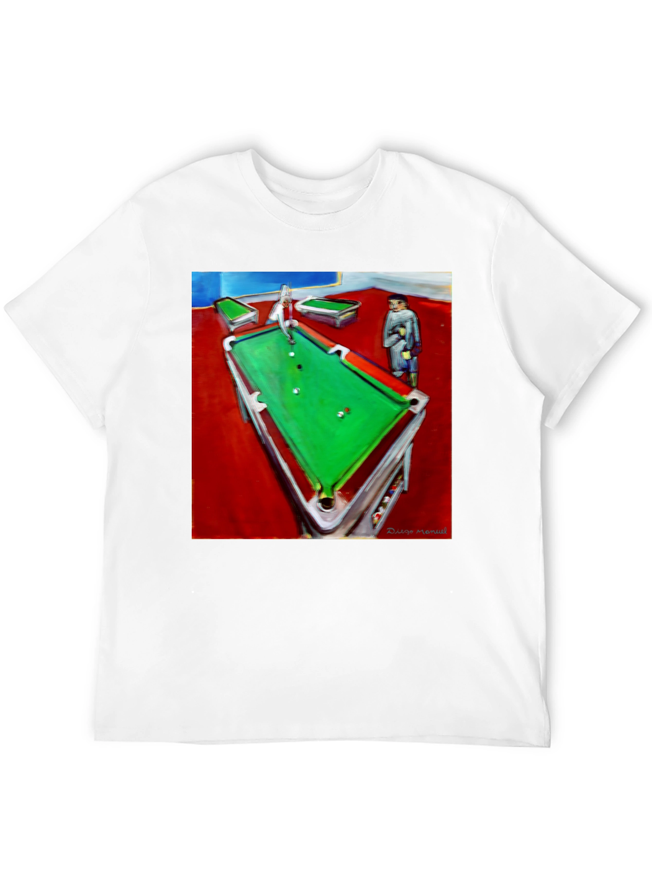 Abstract Pool Hall Graphic Tee - 12