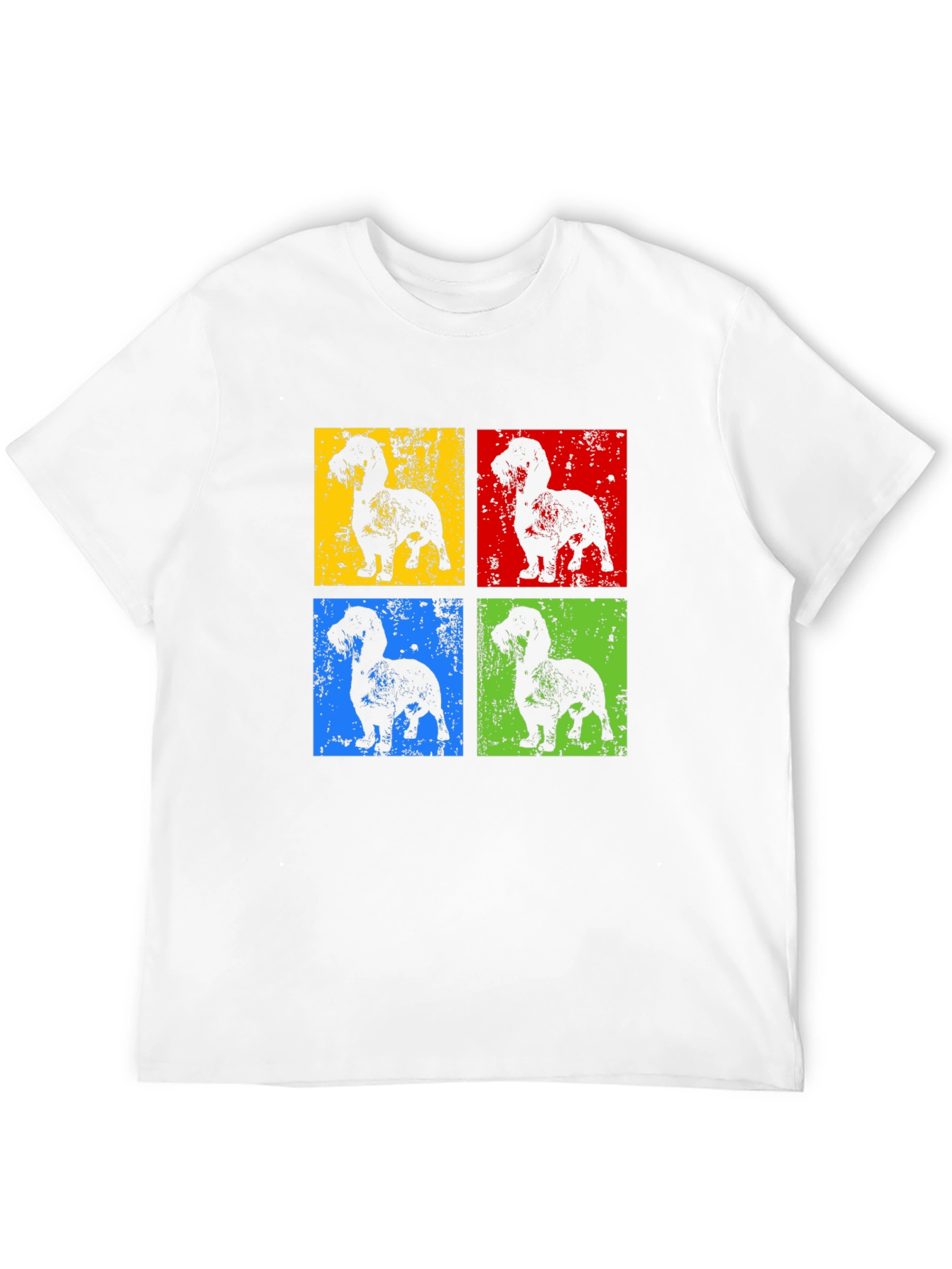Black Dachshund Pop Art T-Shirt - Modern Dog Lover Tee view 12