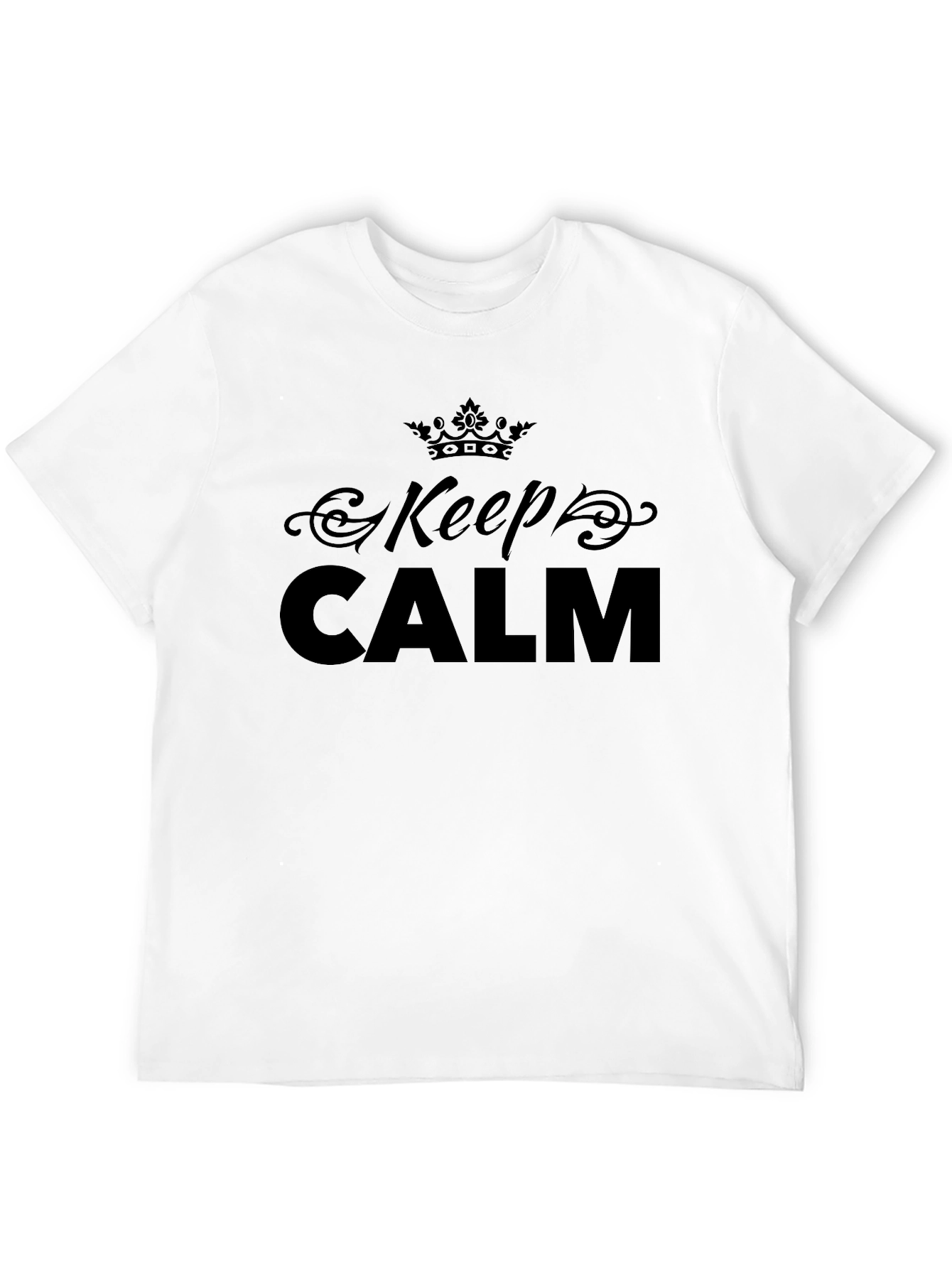 Black Keep Calm Black T-Shirt view 12