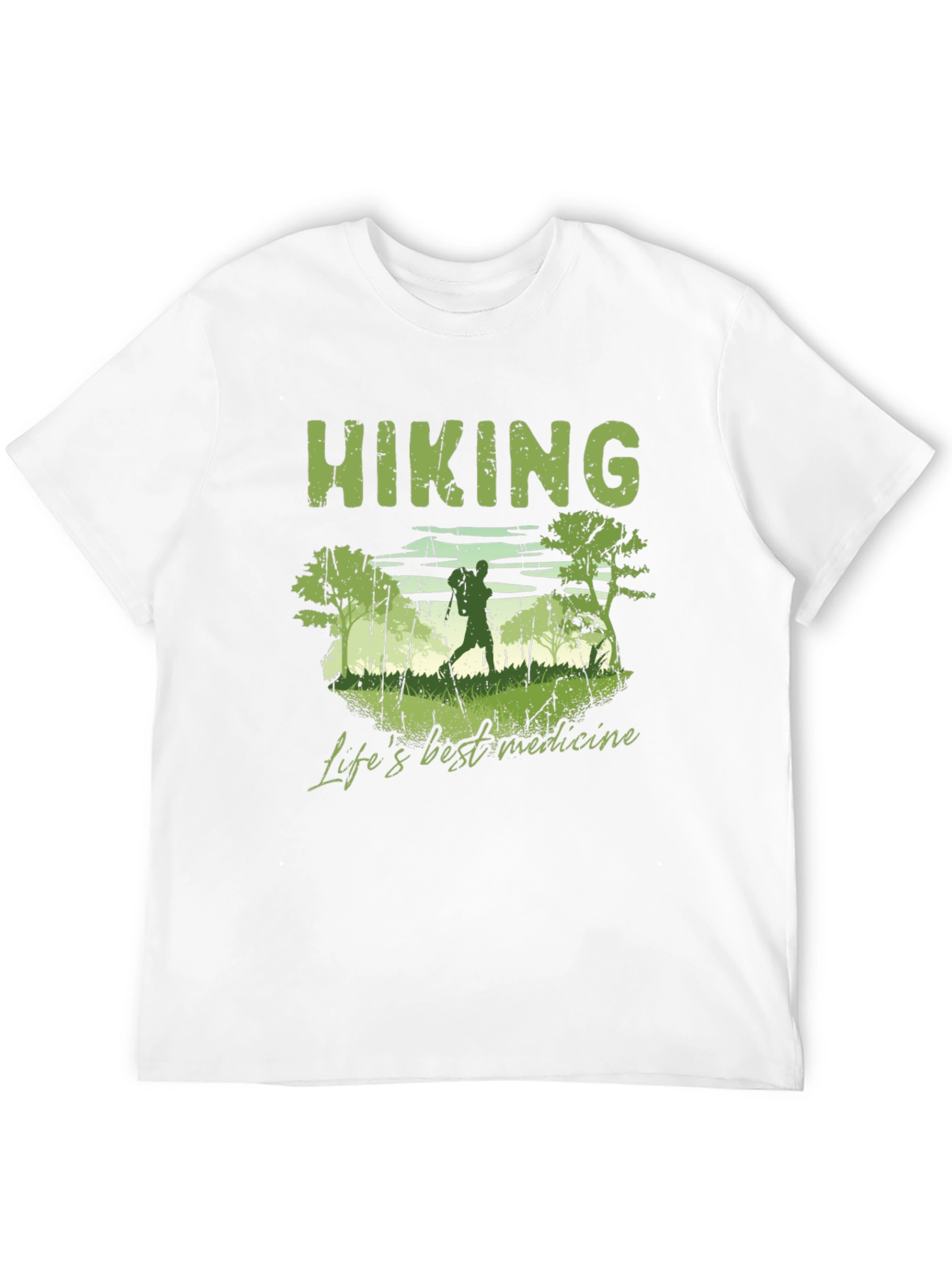 Black Hiking 'Life's Best Medicine' Graphic T-Shirt view 12