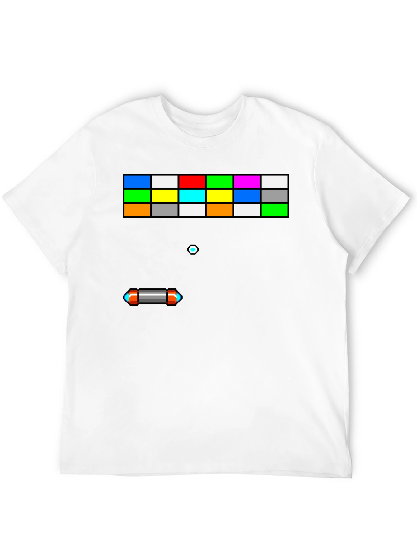 Black Retro Arcade Gamer T-Shirt - Breakout Inspired Design view 12