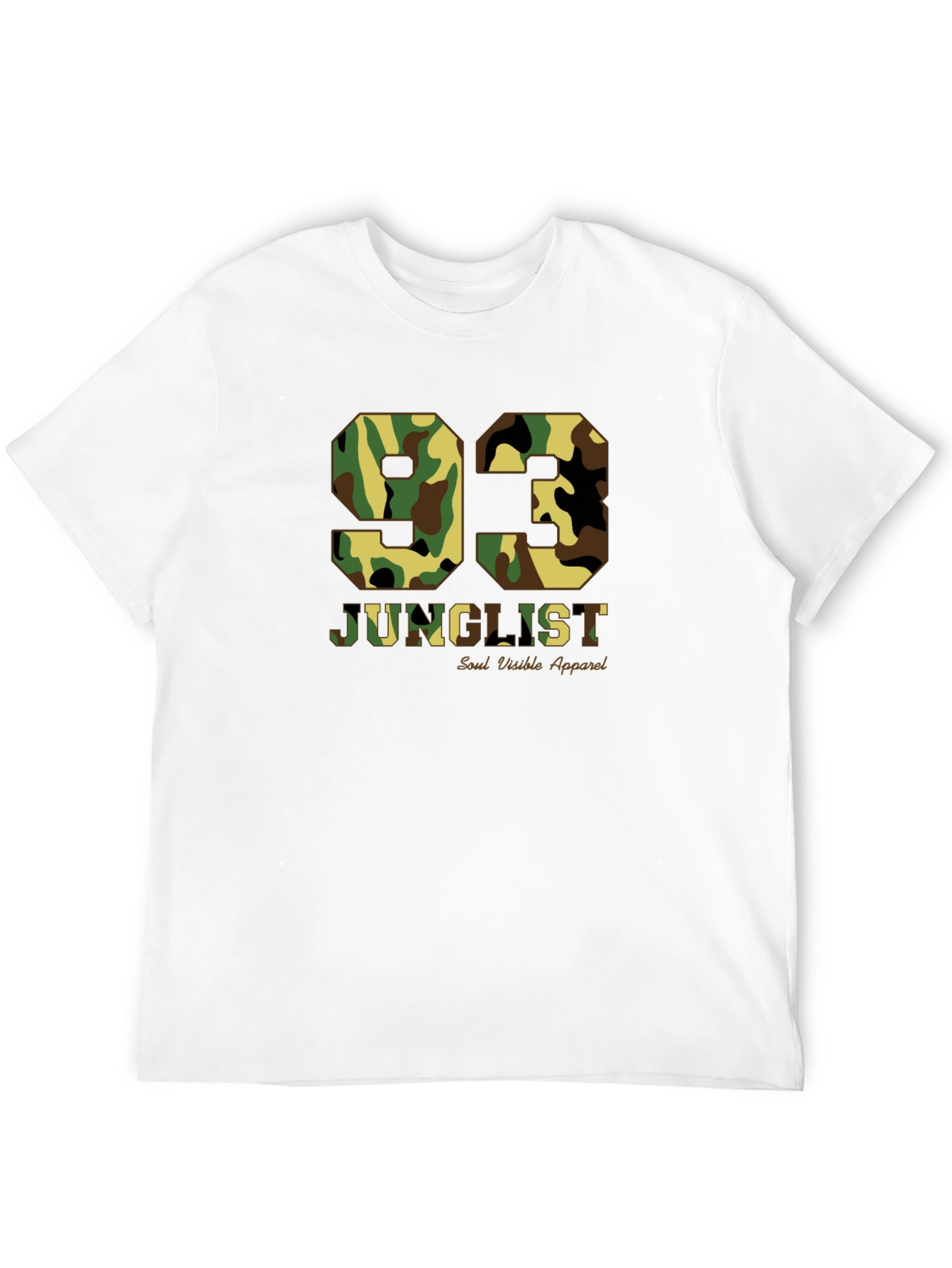Black Camo 93 Junglist Black T-Shirt view 12