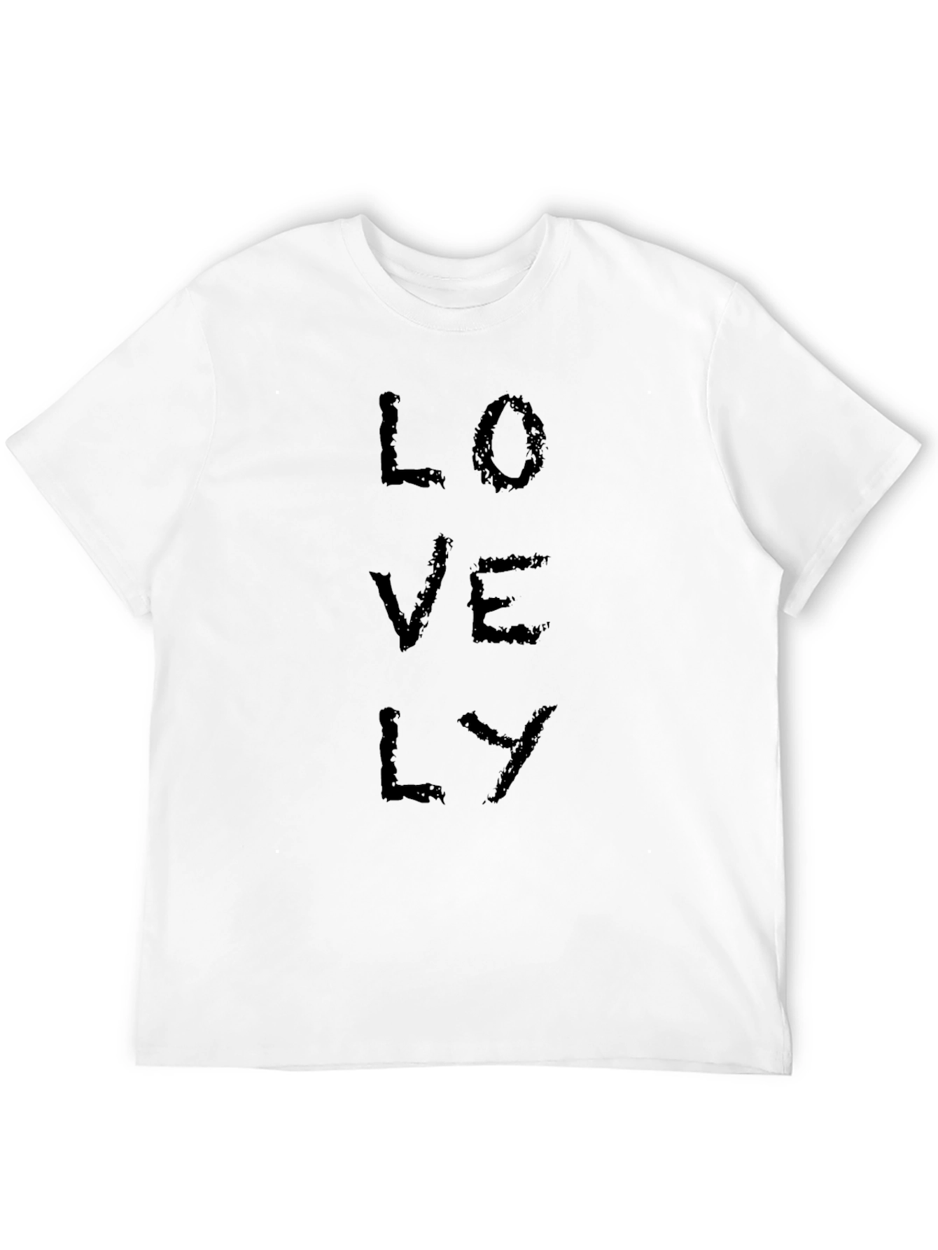 Black Lovely Black Graphic Tee - Men's Casual Short Sleeve view 12