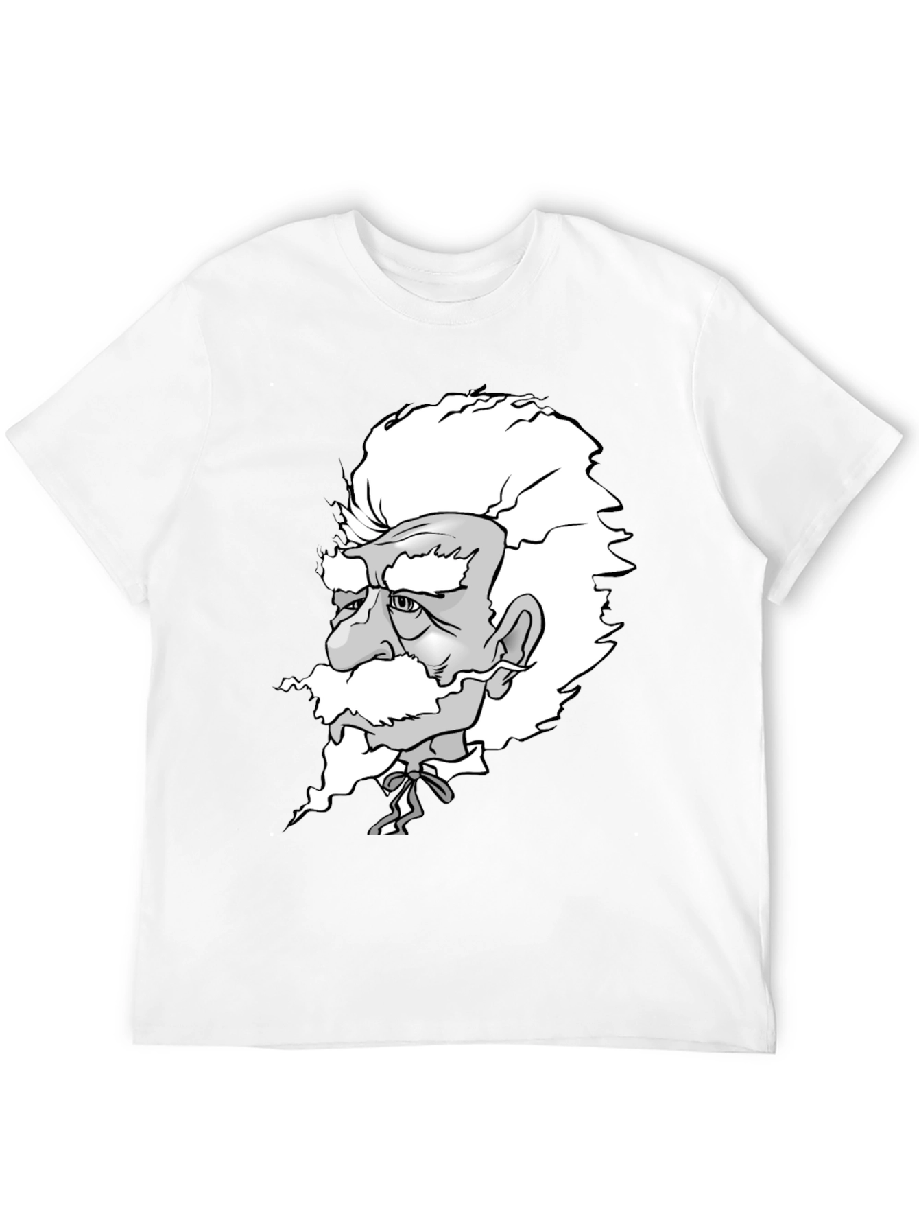 Black Einstein Graphic Print Black T-Shirt view 12