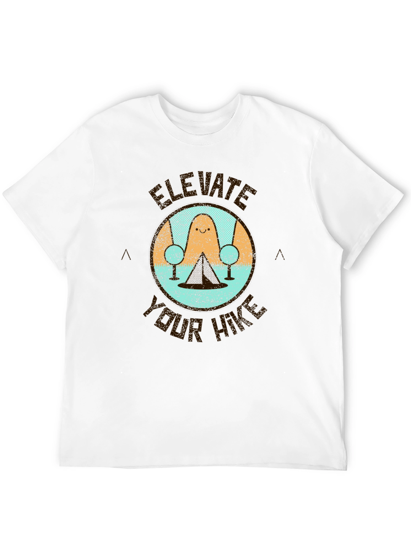 Black Elevate Your Hike T-Shirt - Camping Adventure Tee view 12