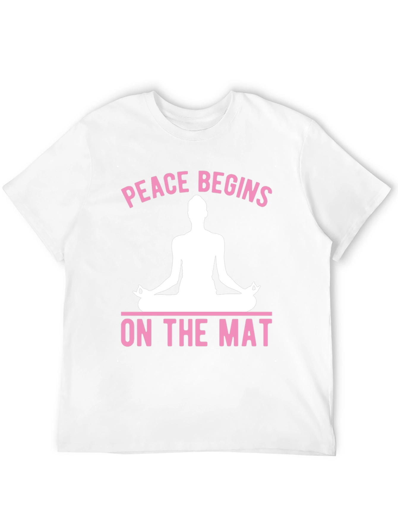 Black Peace Begins On The Mat Yoga Graphic T-Shirt view 12