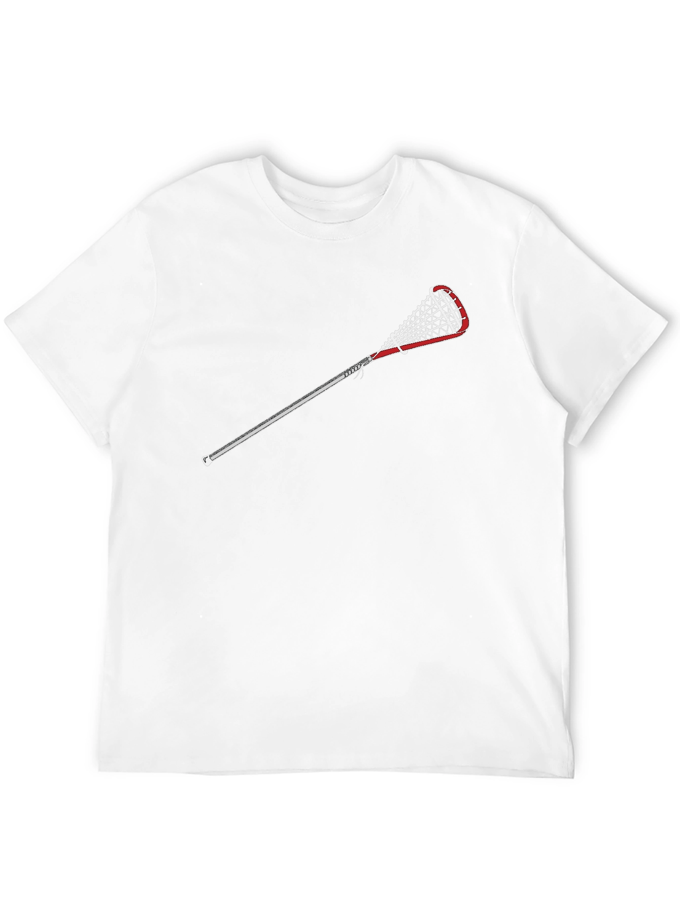 Black Lacrosse Stick Graphic Tee - Sporty Casual Style view 12