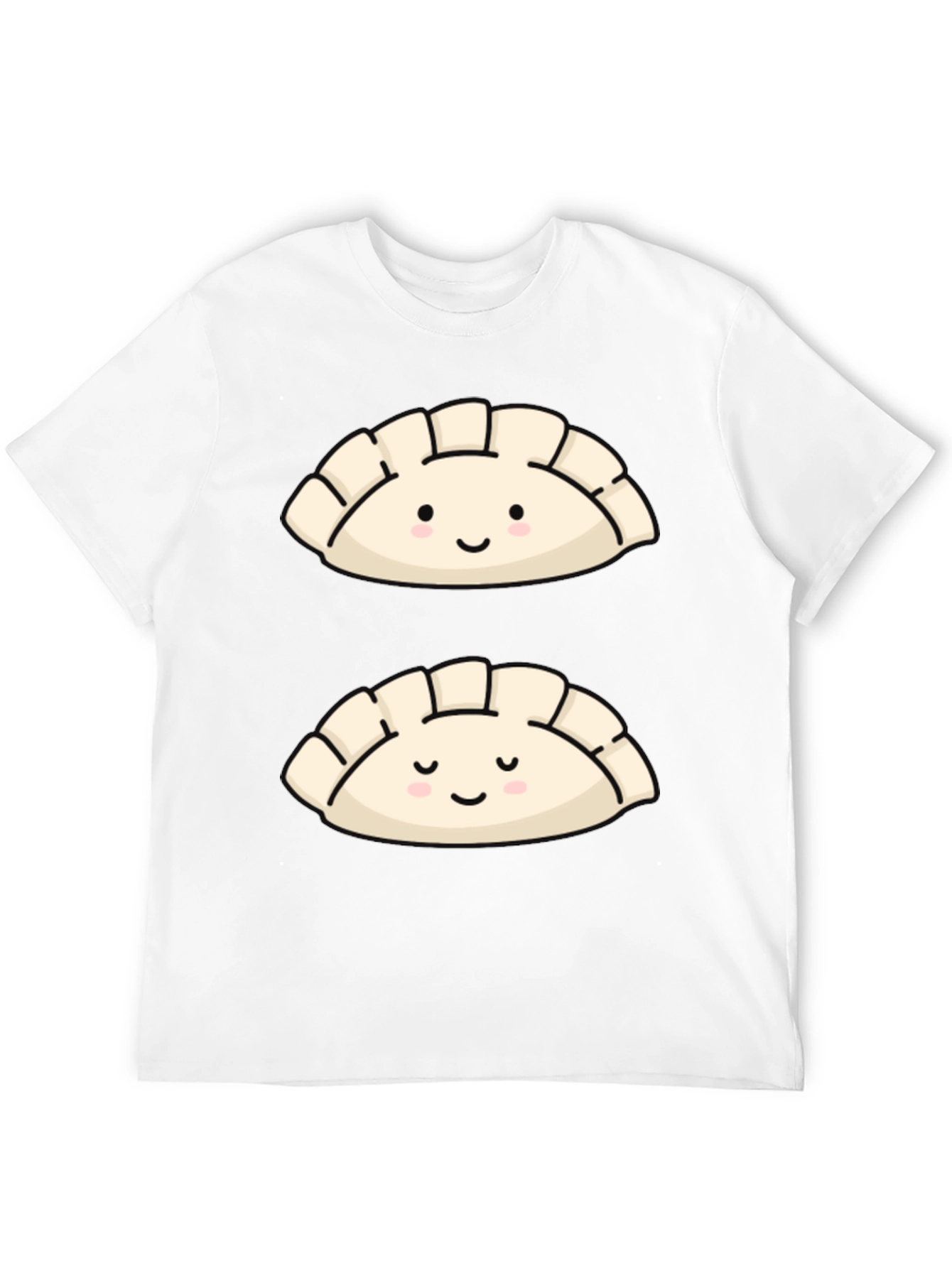 Black Cute Dumpling Graphic T-Shirt - Foodie Fashion view 12