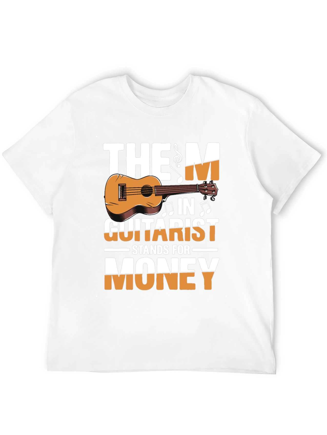 Black The M in Guitarist Stands for Money T-Shirt view 12
