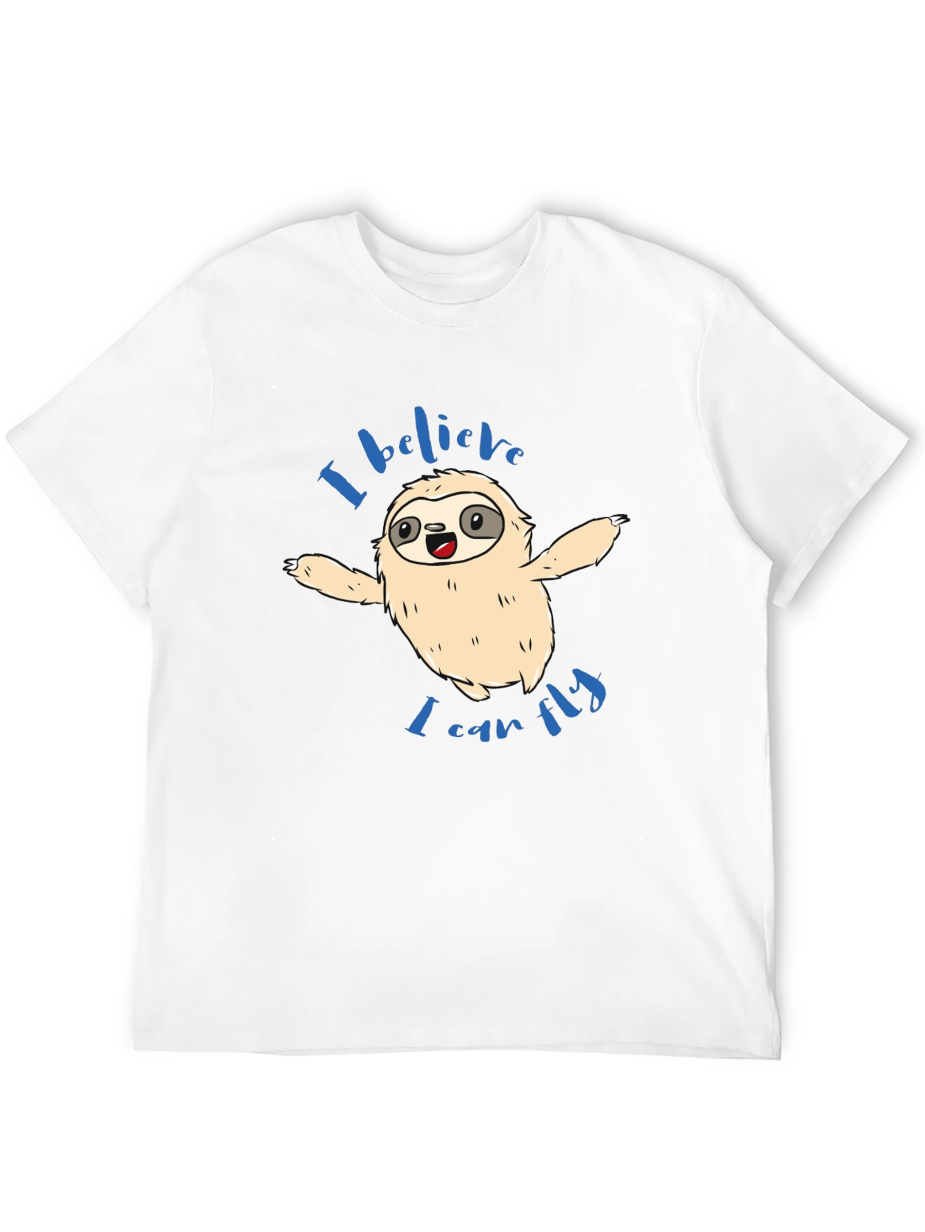 Sloth I Believe I Can Fly Graphic T-Shirt - 12