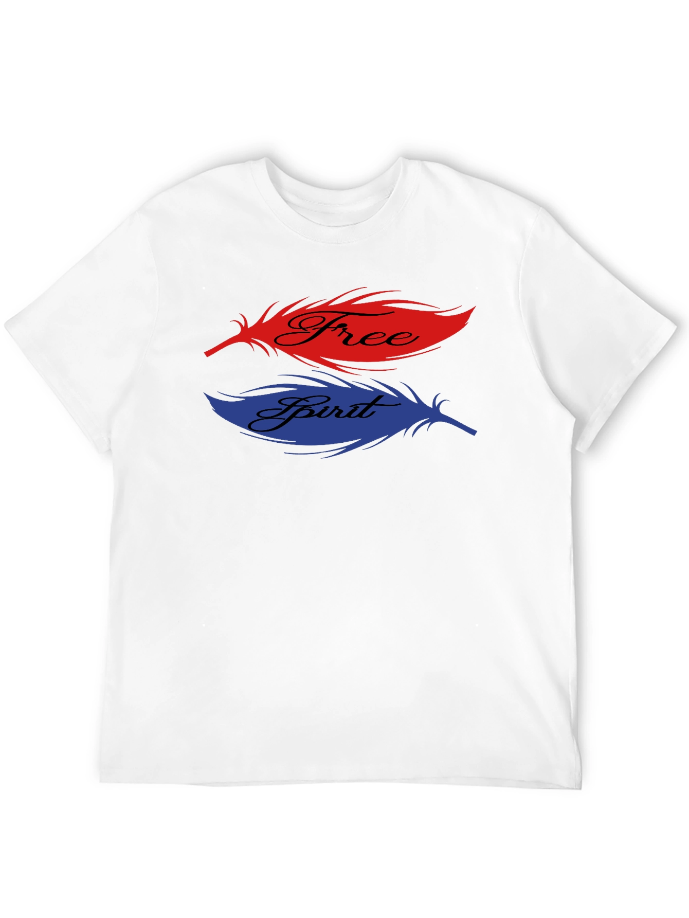 Black Free Spirit Feather Graphic T-Shirt view 12
