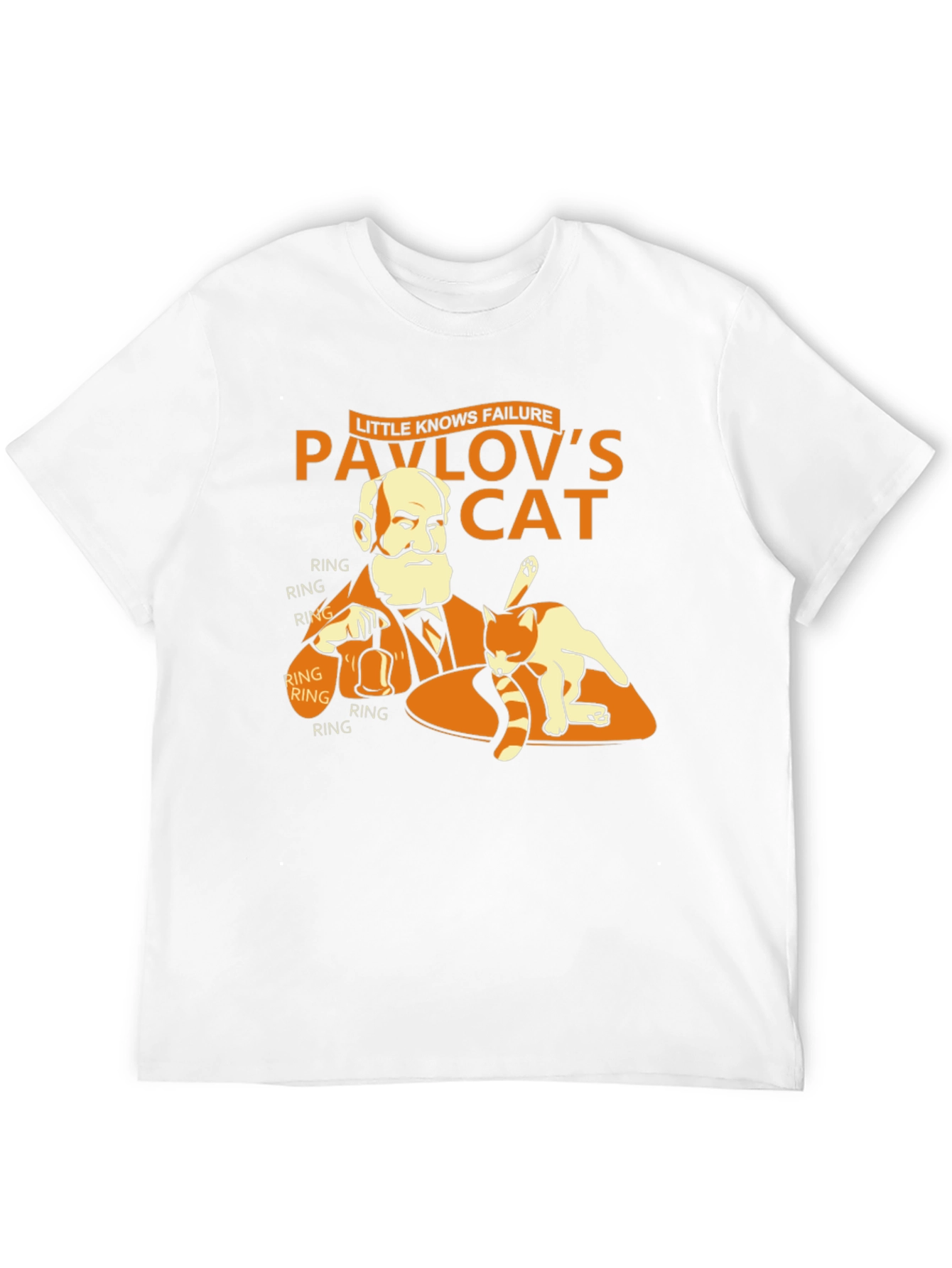 Black Pavlov's Cat T-Shirt - Funny Psychology Humor Tee view 12