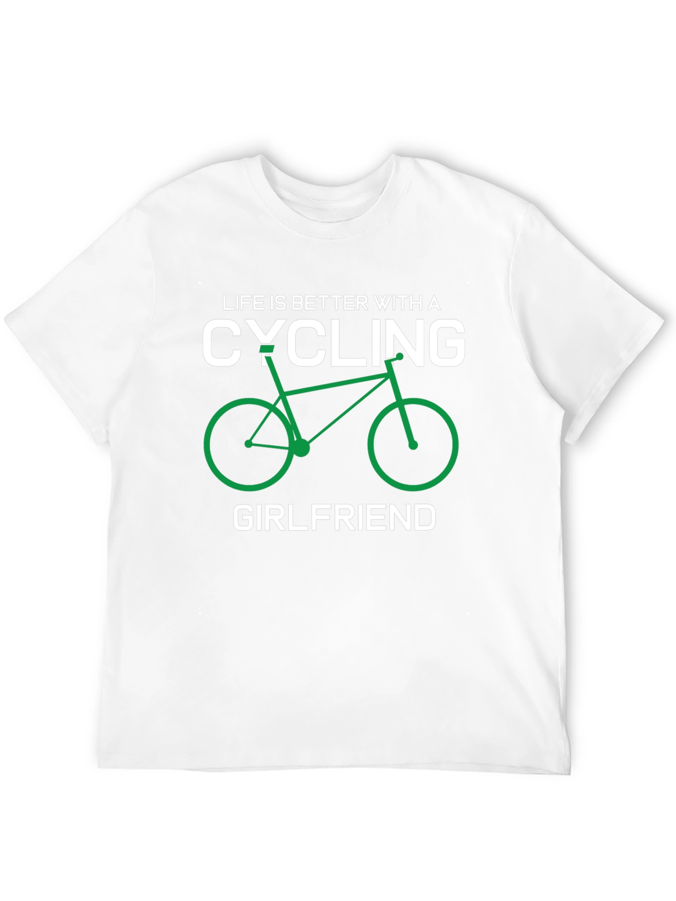 Black Cycling Girlfriend T-Shirt - Funny Bike Lover Tee view 12