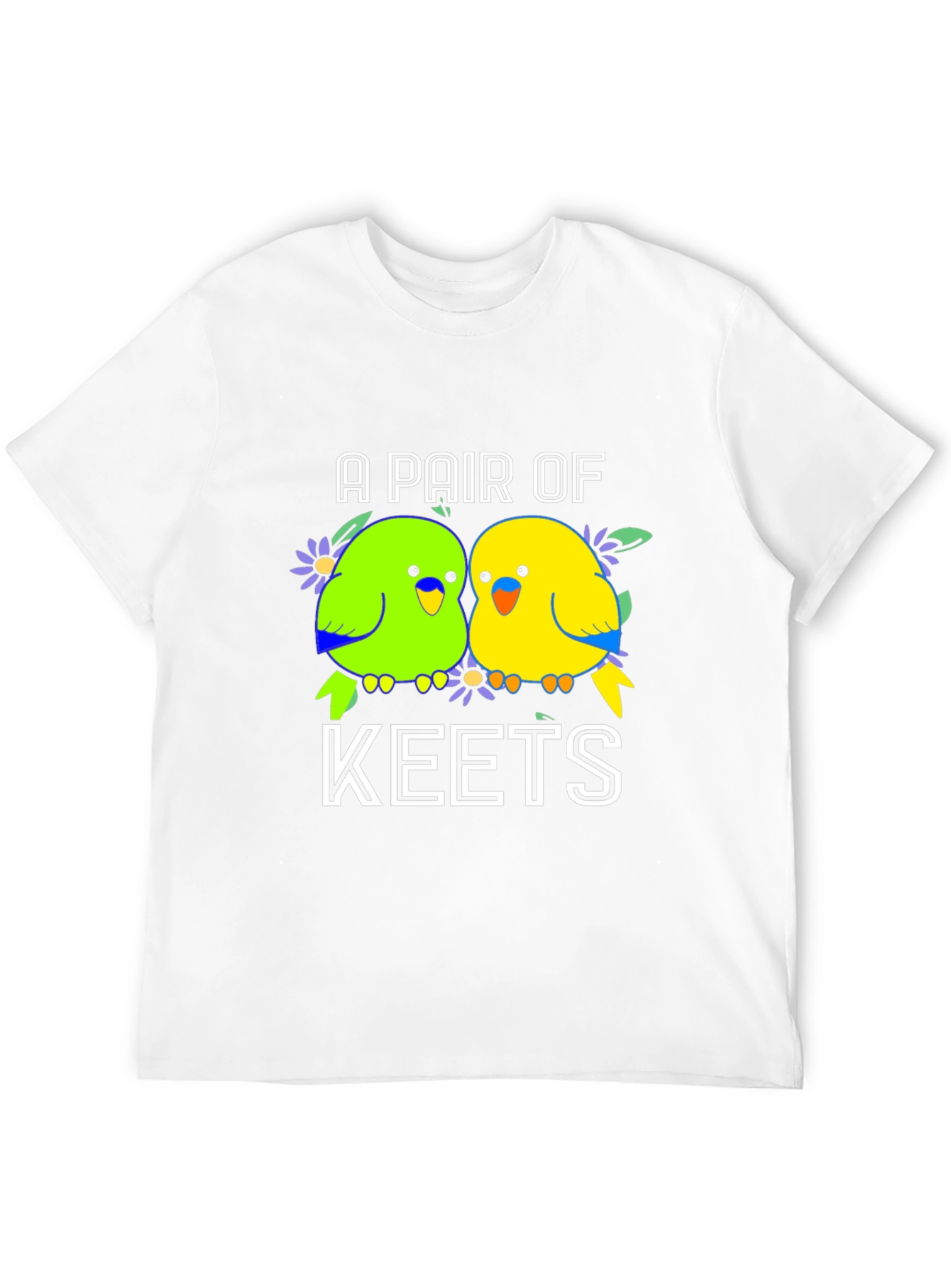 Black A Pair of Keets T-Shirt - Budgie Lover Tee view 12