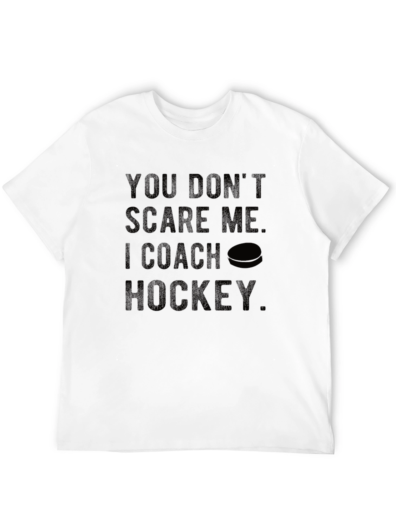 Black Funny Hockey Coach Graphic Tee view 12