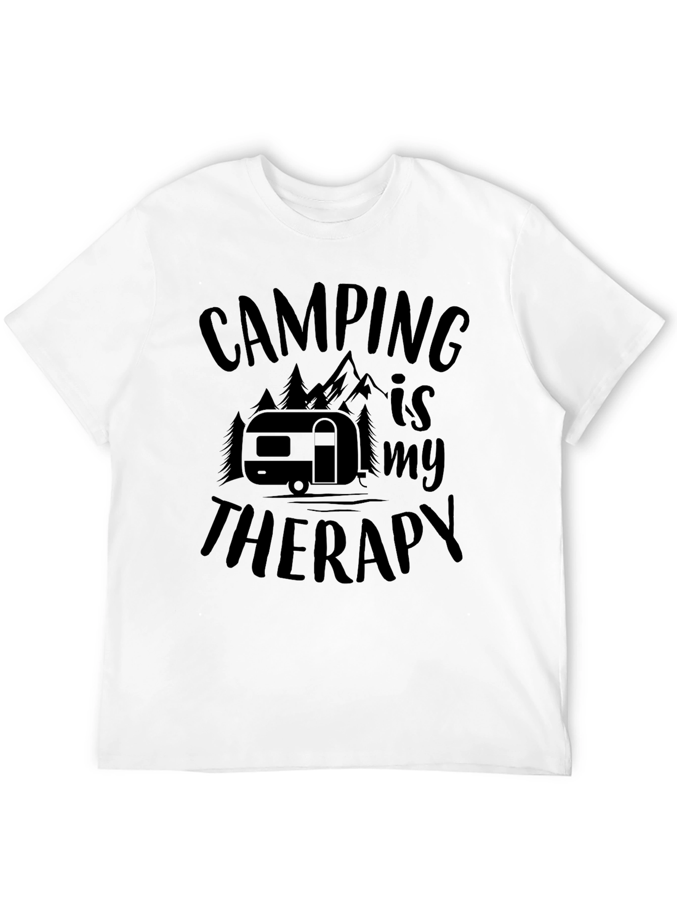 Black Camping is My Therapy Graphic Tee view 12