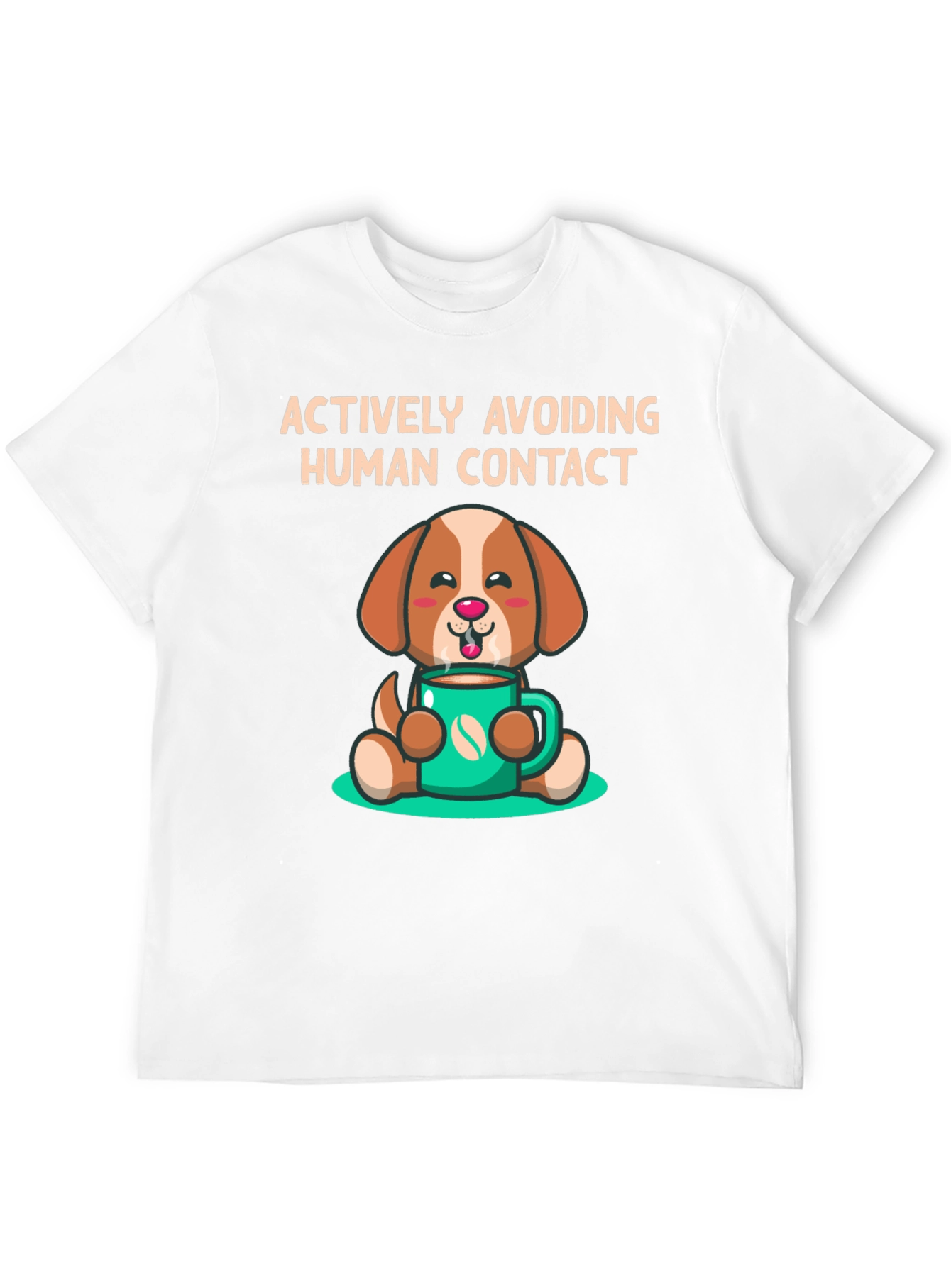 Black Actively Avoiding Human Contact Dog T-Shirt view 12