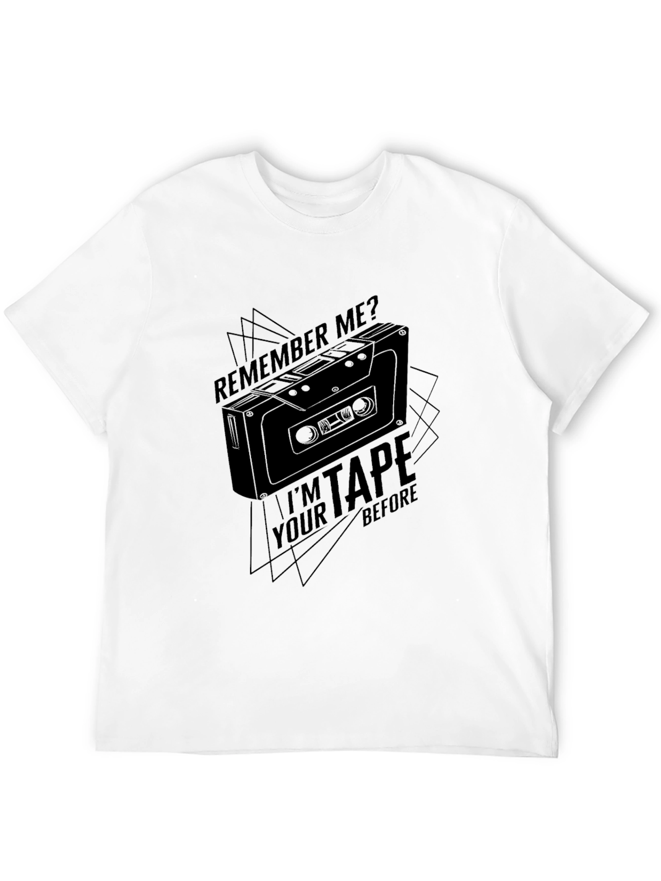 Black Retro Cassette Tape T-Shirt - Remember Me? view 12