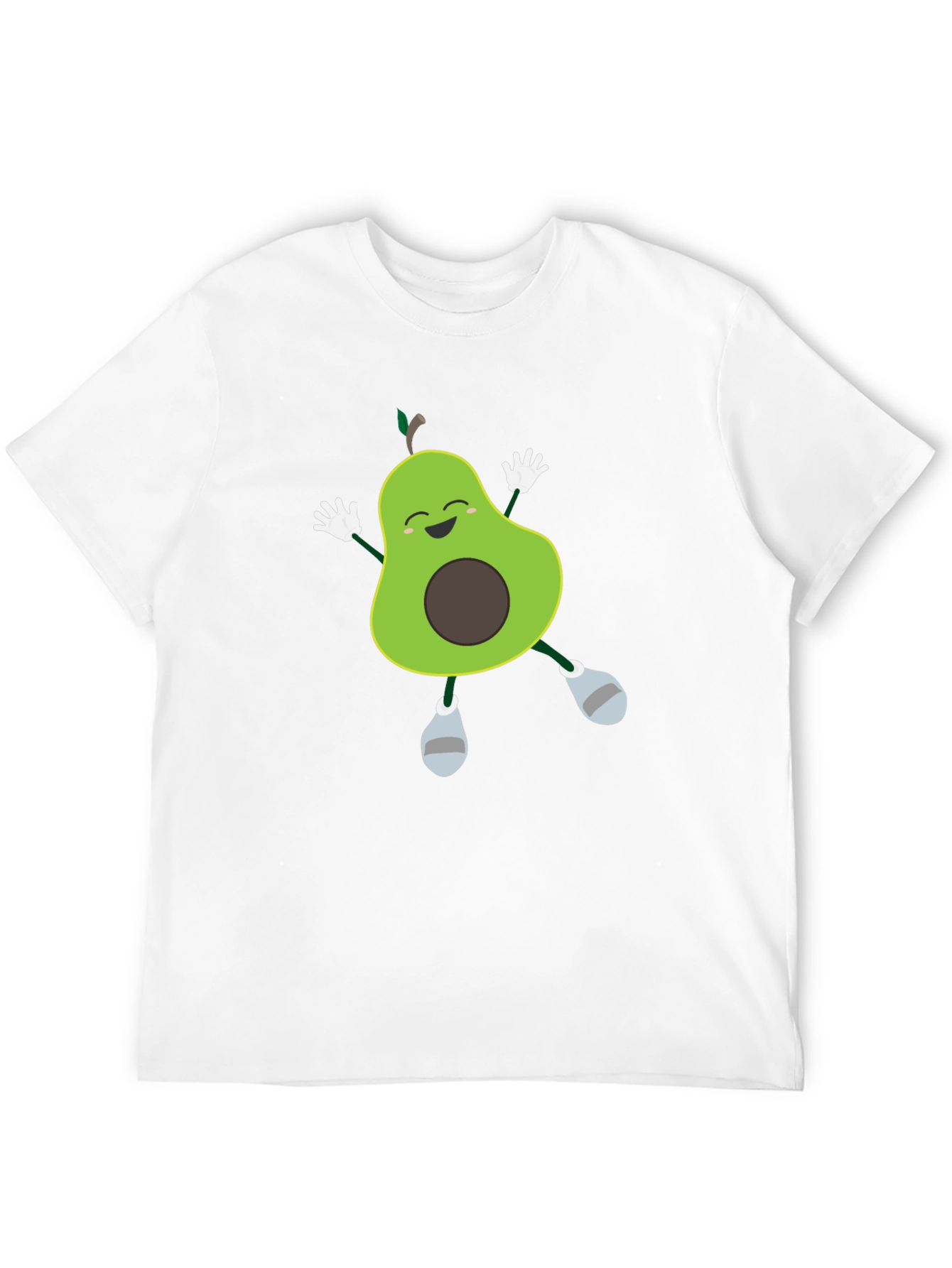 Black Funny Avocado T-Shirt - Happy Dancing Fruit Tee view 12