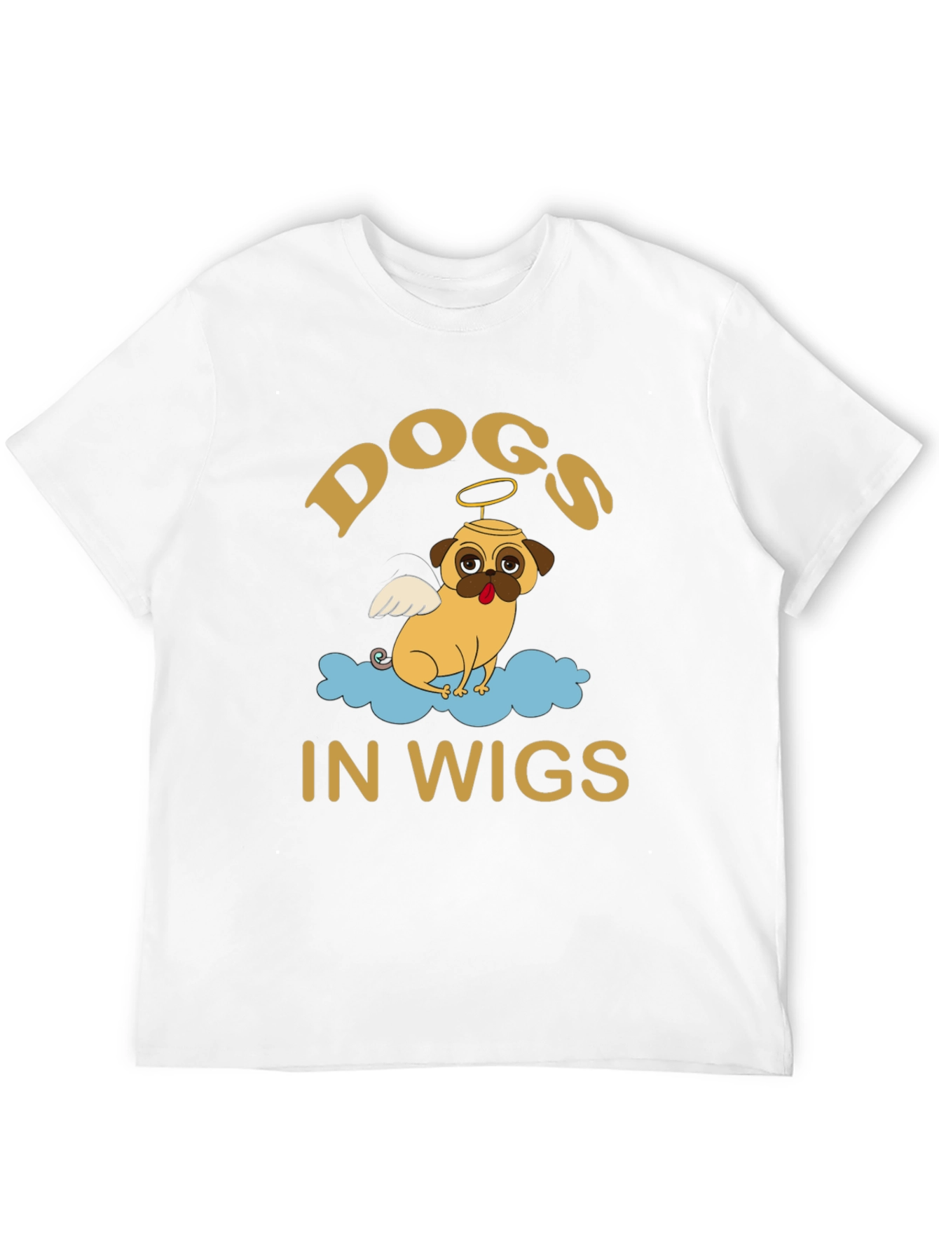 Black Dogs in Wigs Graphic Tee - Black T-Shirt view 12