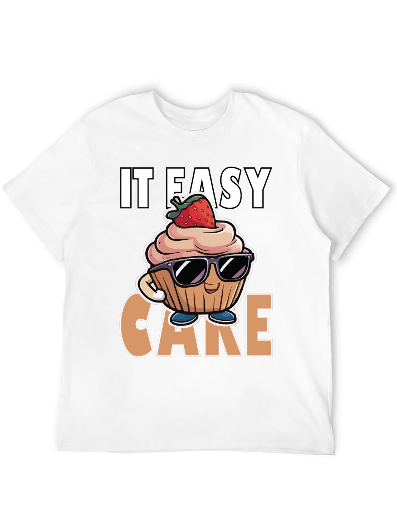 Black It Easy Cake T-Shirt view 12