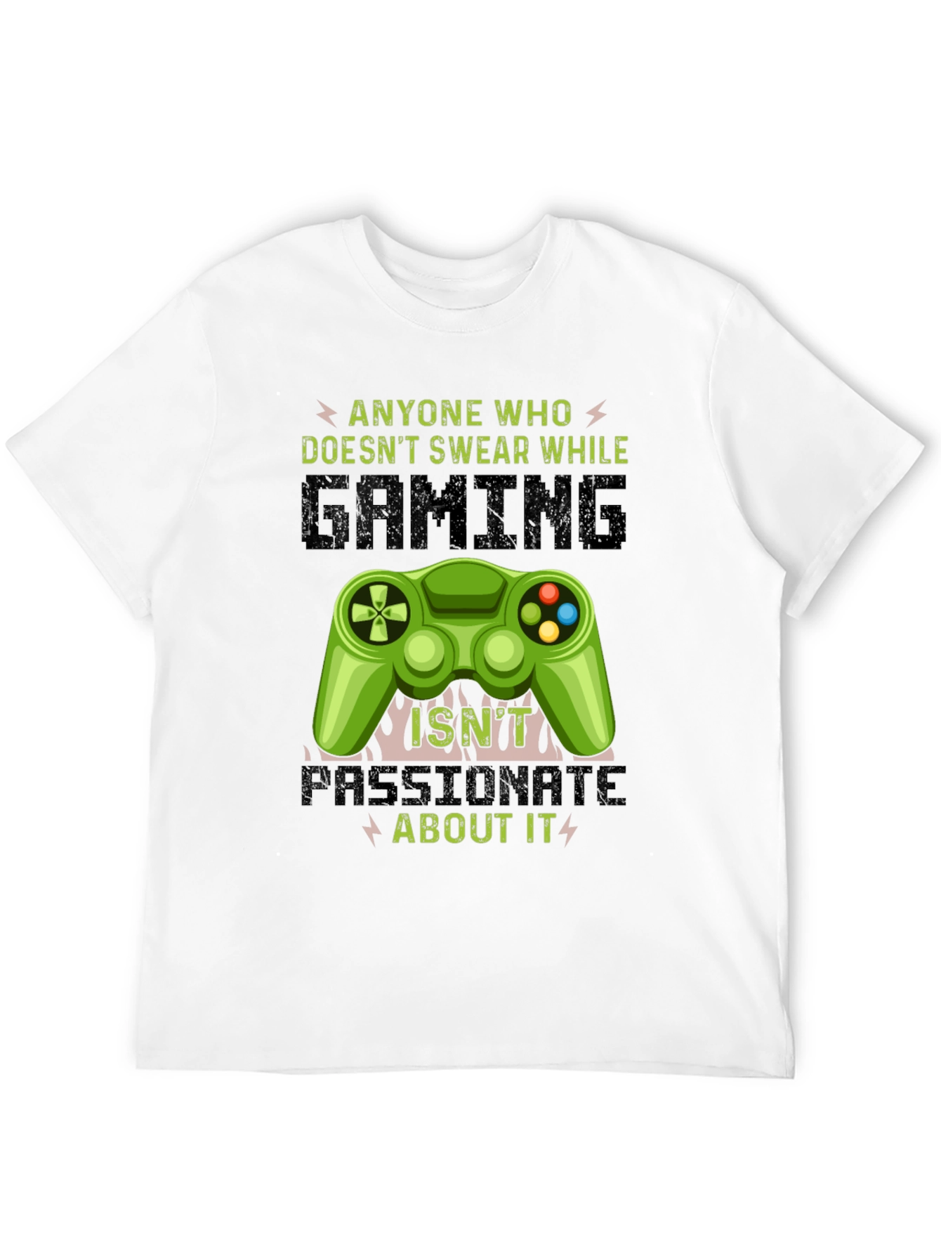 Black Gamer T-Shirt: Passionate Gaming Tee view 12