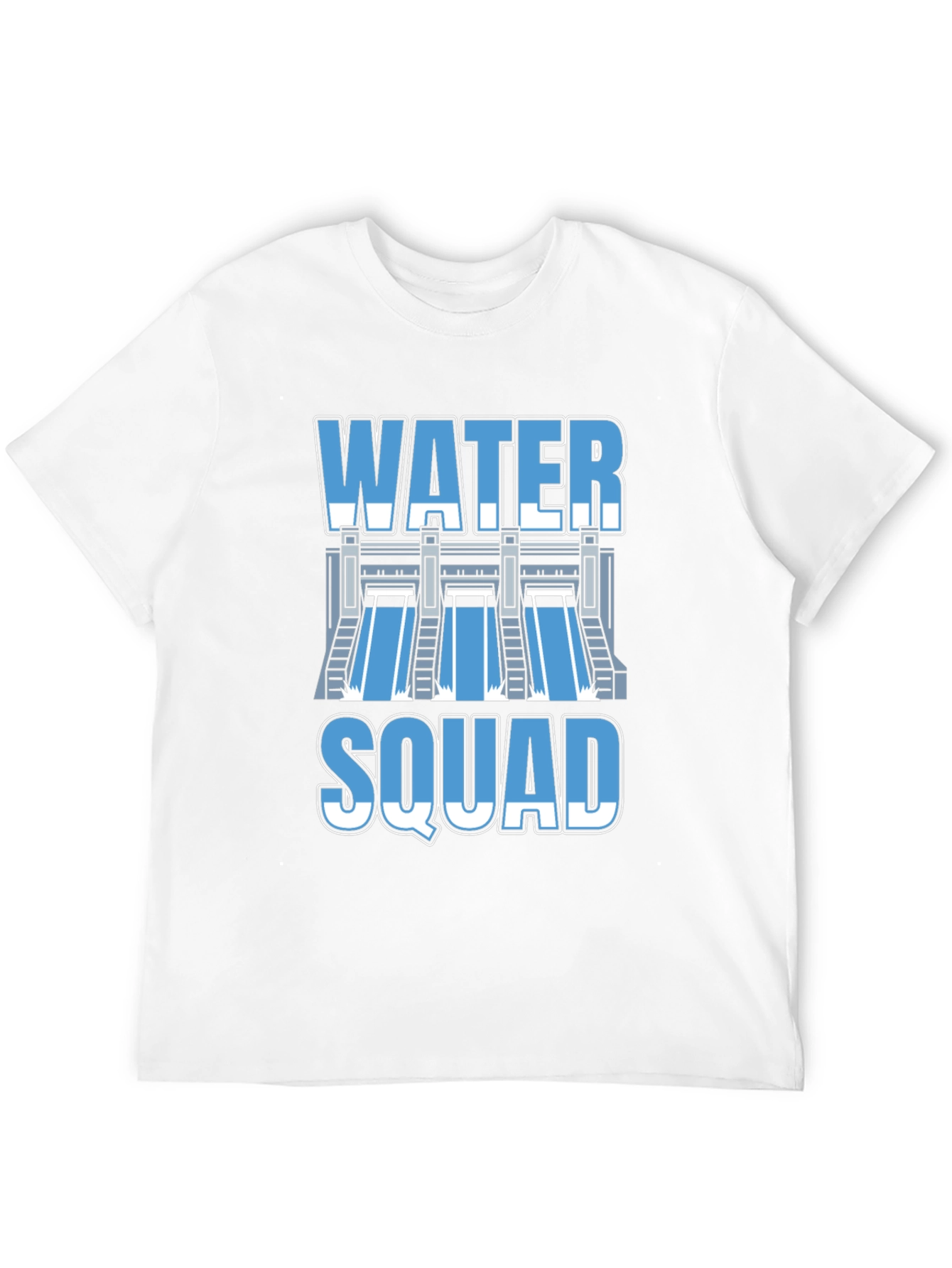 Black Water Squad Graphic T-Shirt - Black Crew Neck Tee view 12