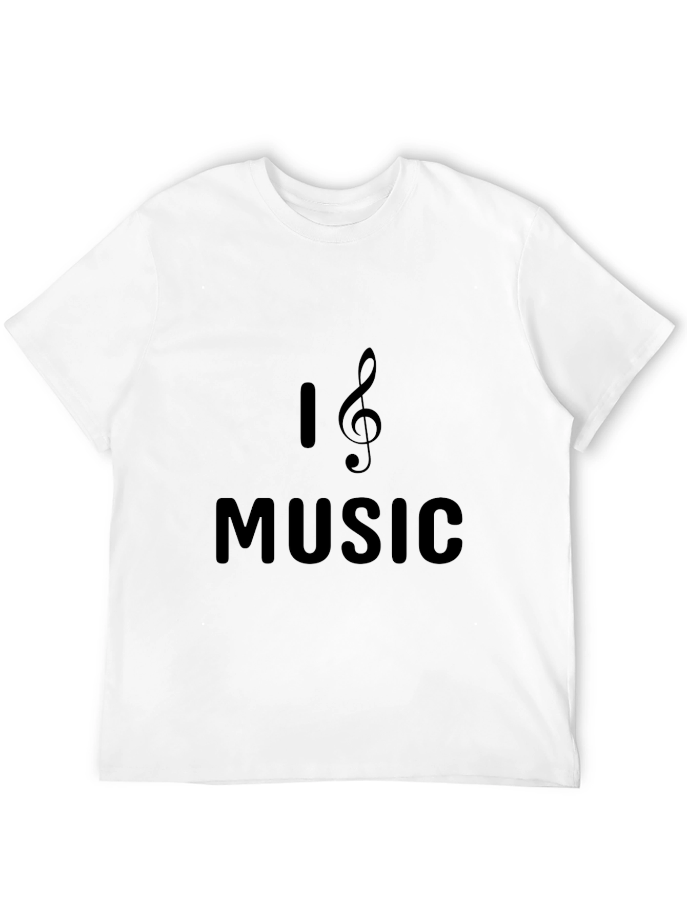 Black I Heart Music Black T-Shirt view 12