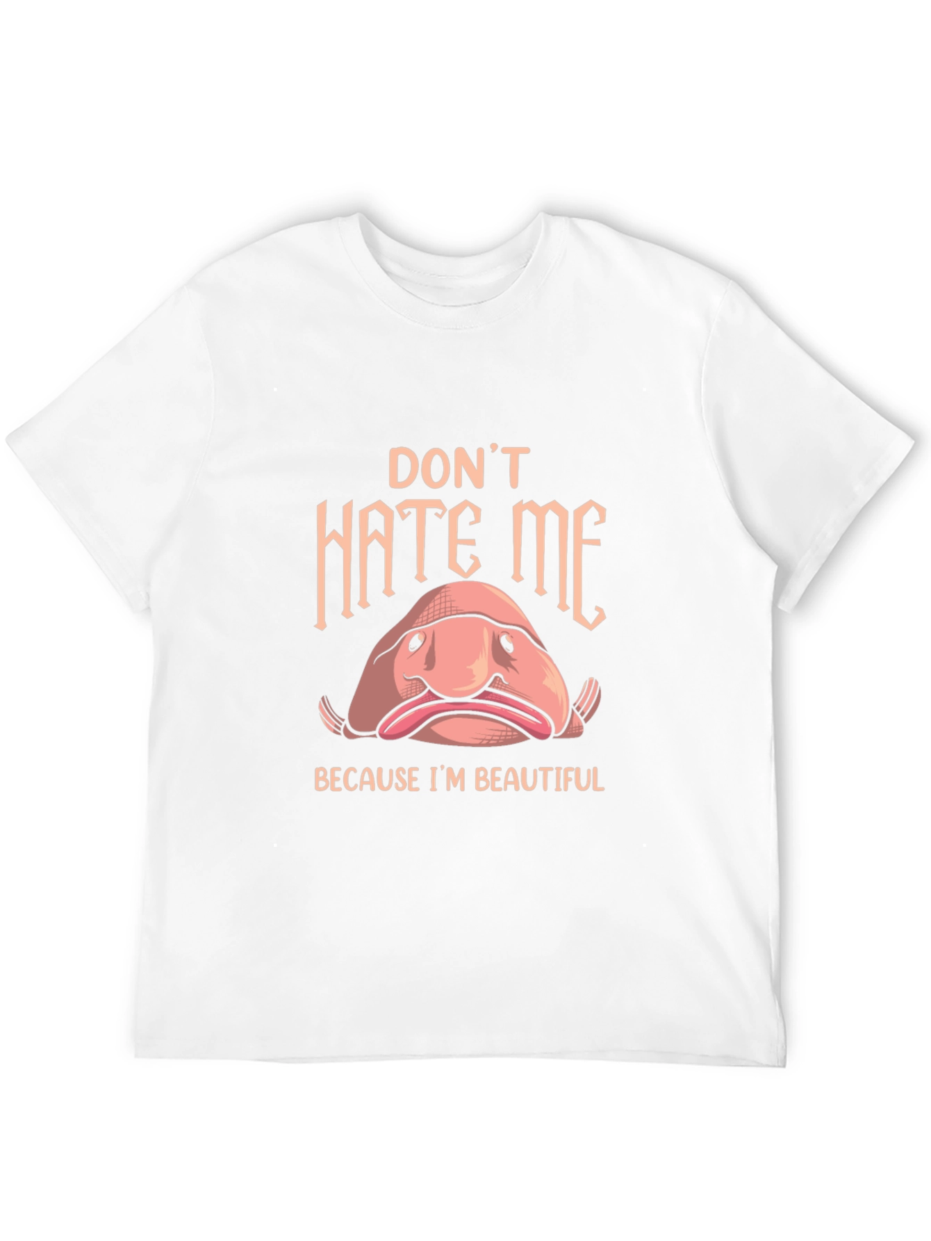 Black Don't Hate Me Blobfish T-Shirt view 12