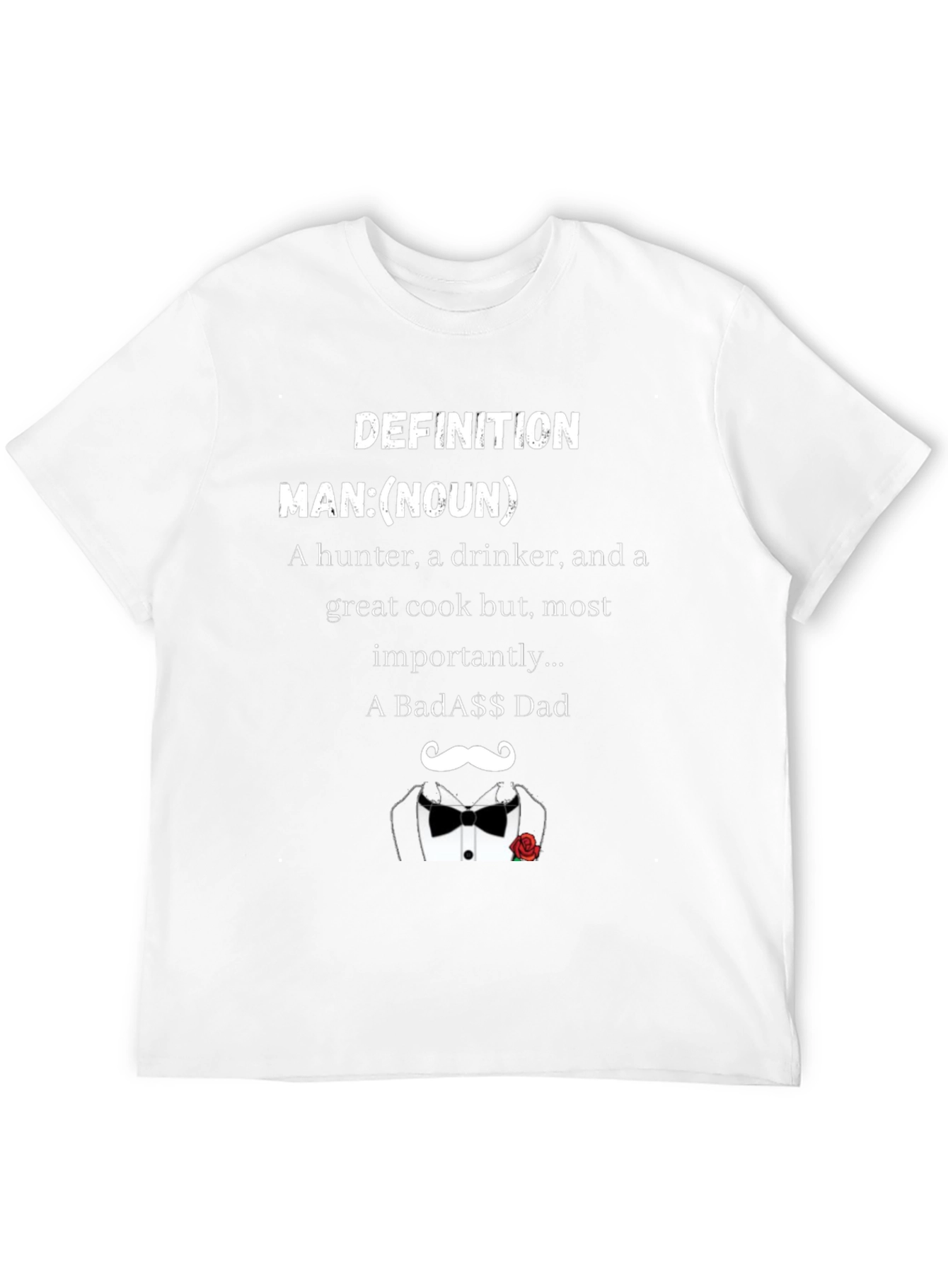 Black Badass Dad Definition T-Shirt - Novelty Gift for Father's Day view 12