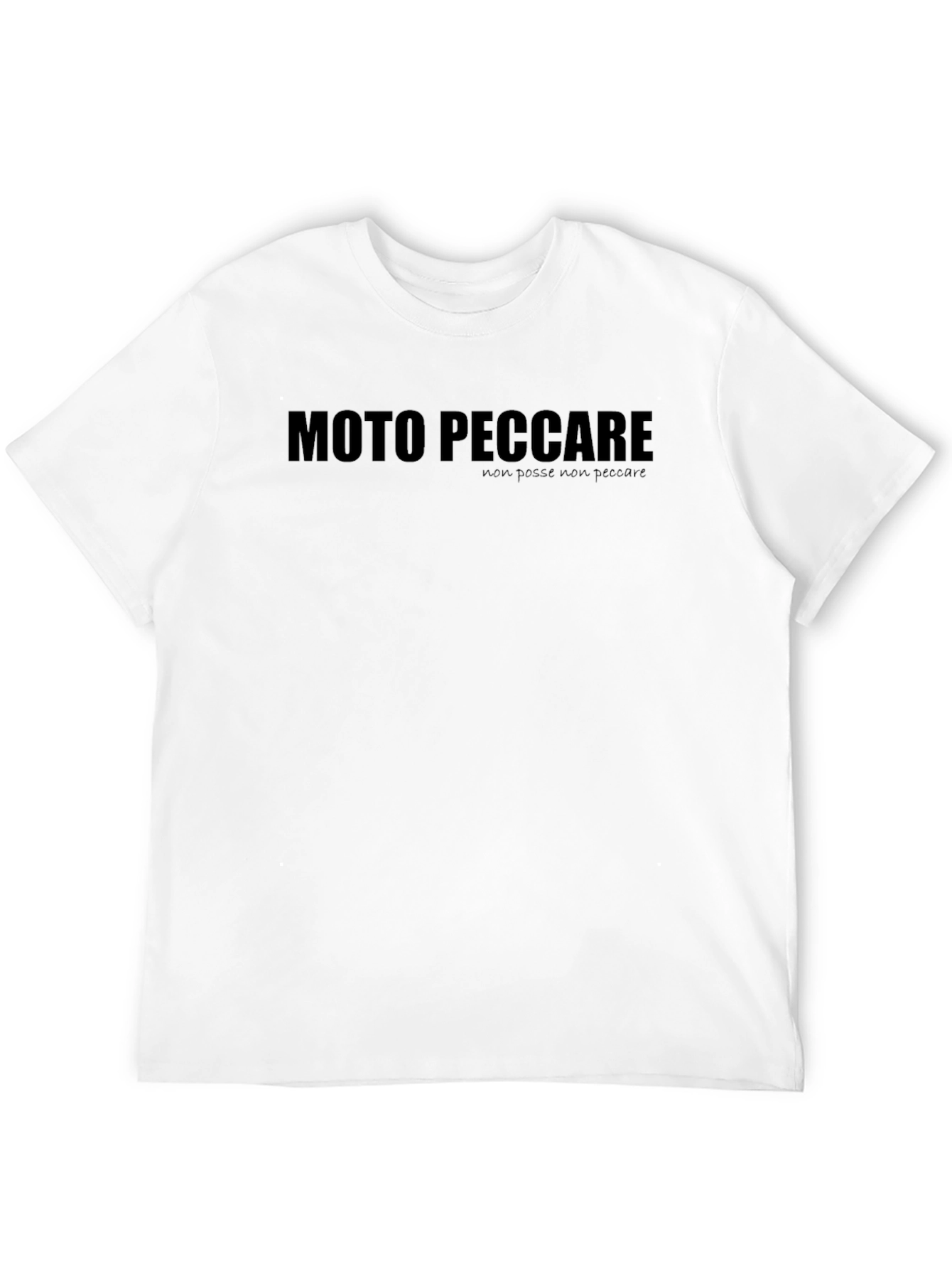 Black Moto Peccare Graphic Print Black T-Shirt view 12
