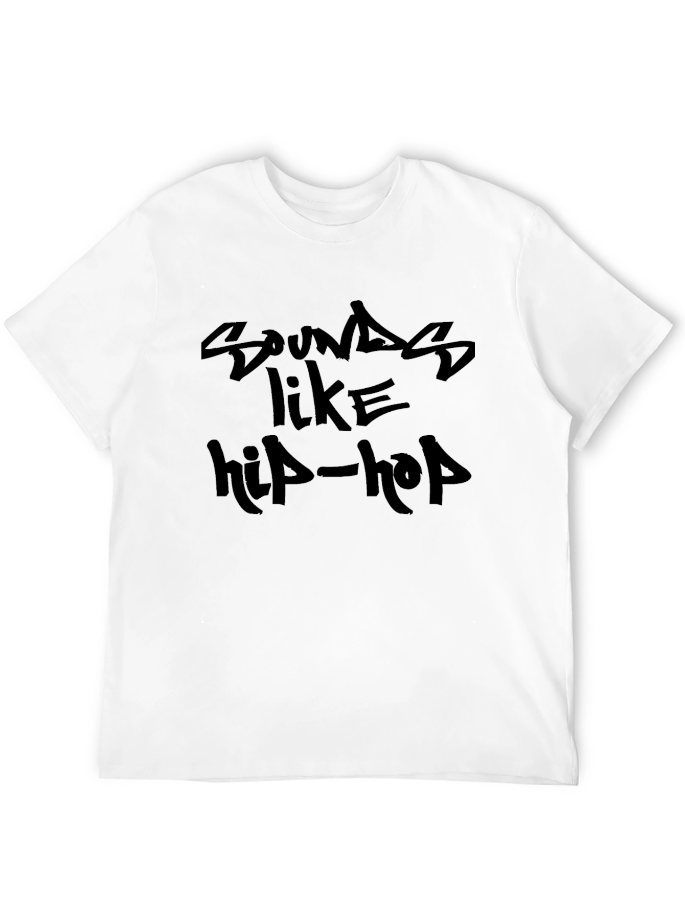 Black Sounds Like Hip-Hop Black Graphic Tee view 12