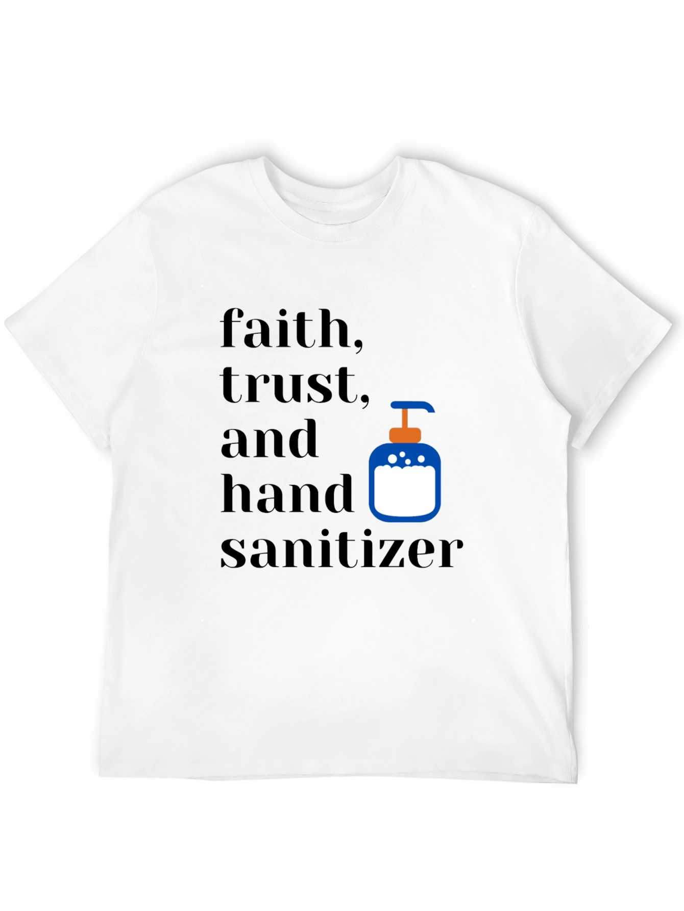 Black Faith, Trust, & Hand Sanitizer Graphic Tee view 12