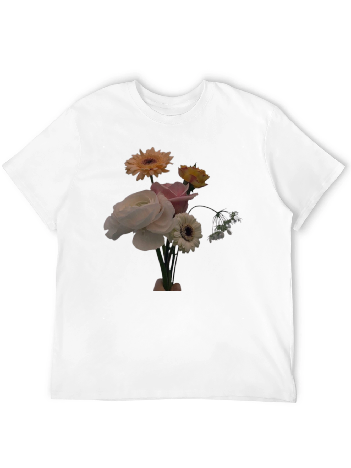 Black Floral Bouquet Graphic Tee - Casual Comfort view 12