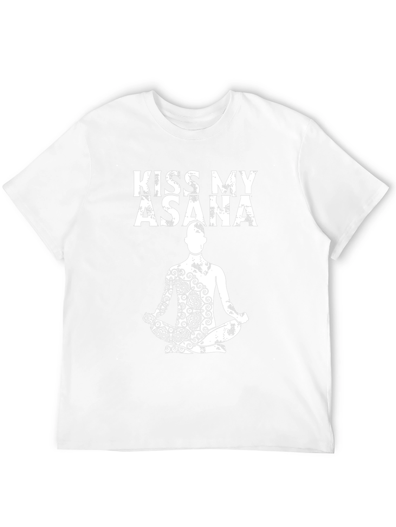 Black Kiss My Asana Yoga T-Shirt - Zen Meditation Apparel view 12