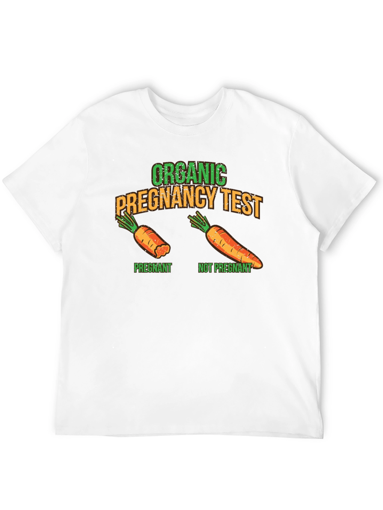 Black Funny Organic Pregnancy Test T-Shirt view 12