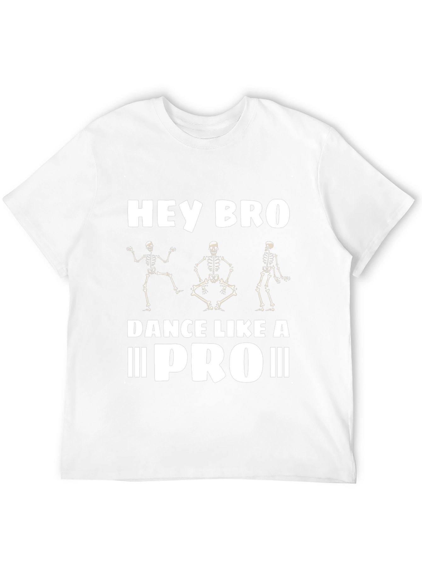 Black Hey Bro Dance Like a Pro T-Shirt - Skeleton Graphic Tee view 12