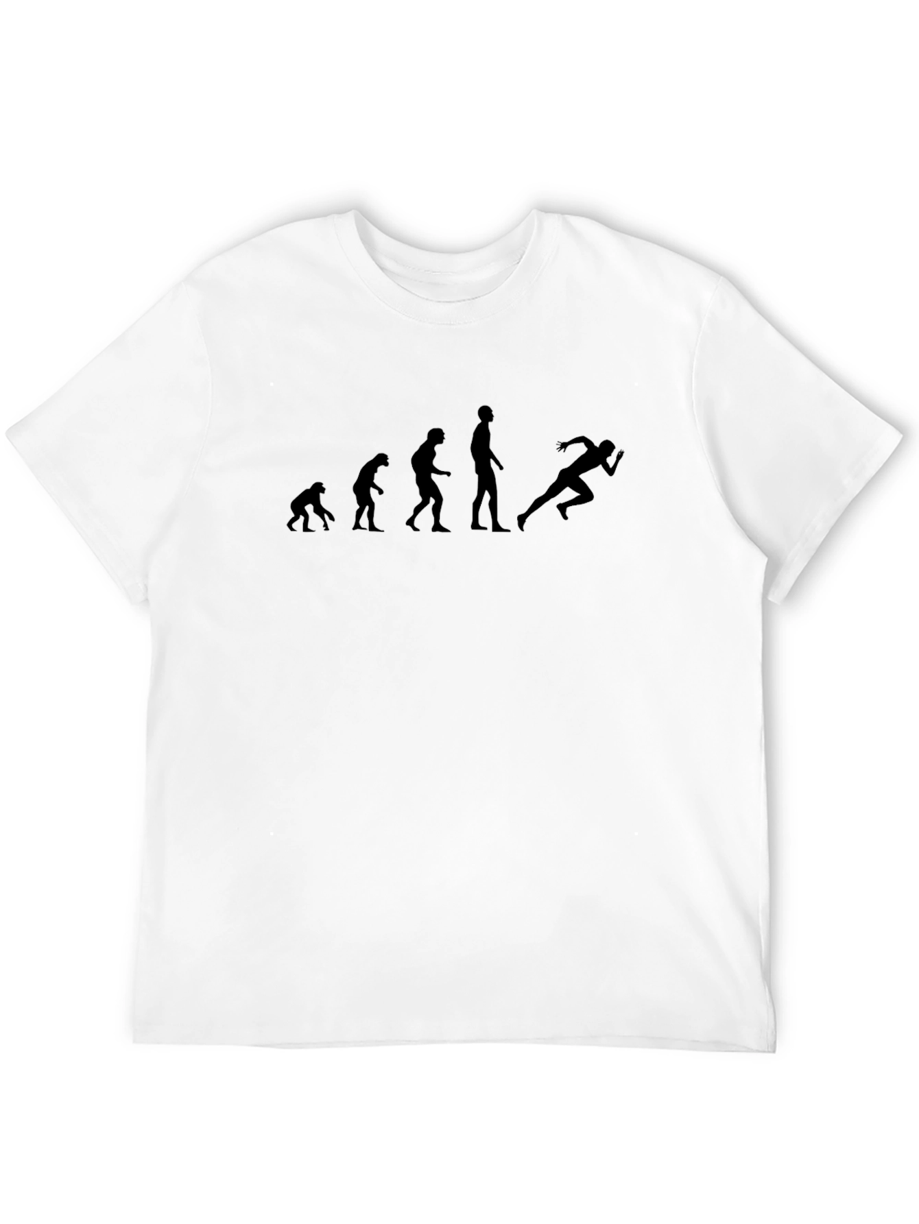 Evolution of Running Black Graphic Tee - 12