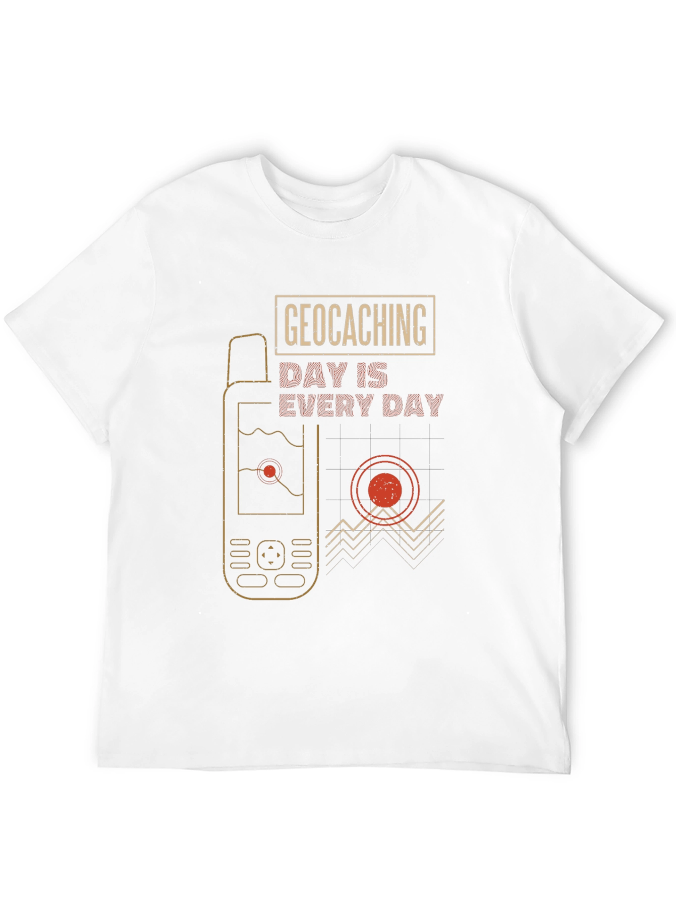 Black Geocaching Day Is Every Day Graphic T-Shirt view 12