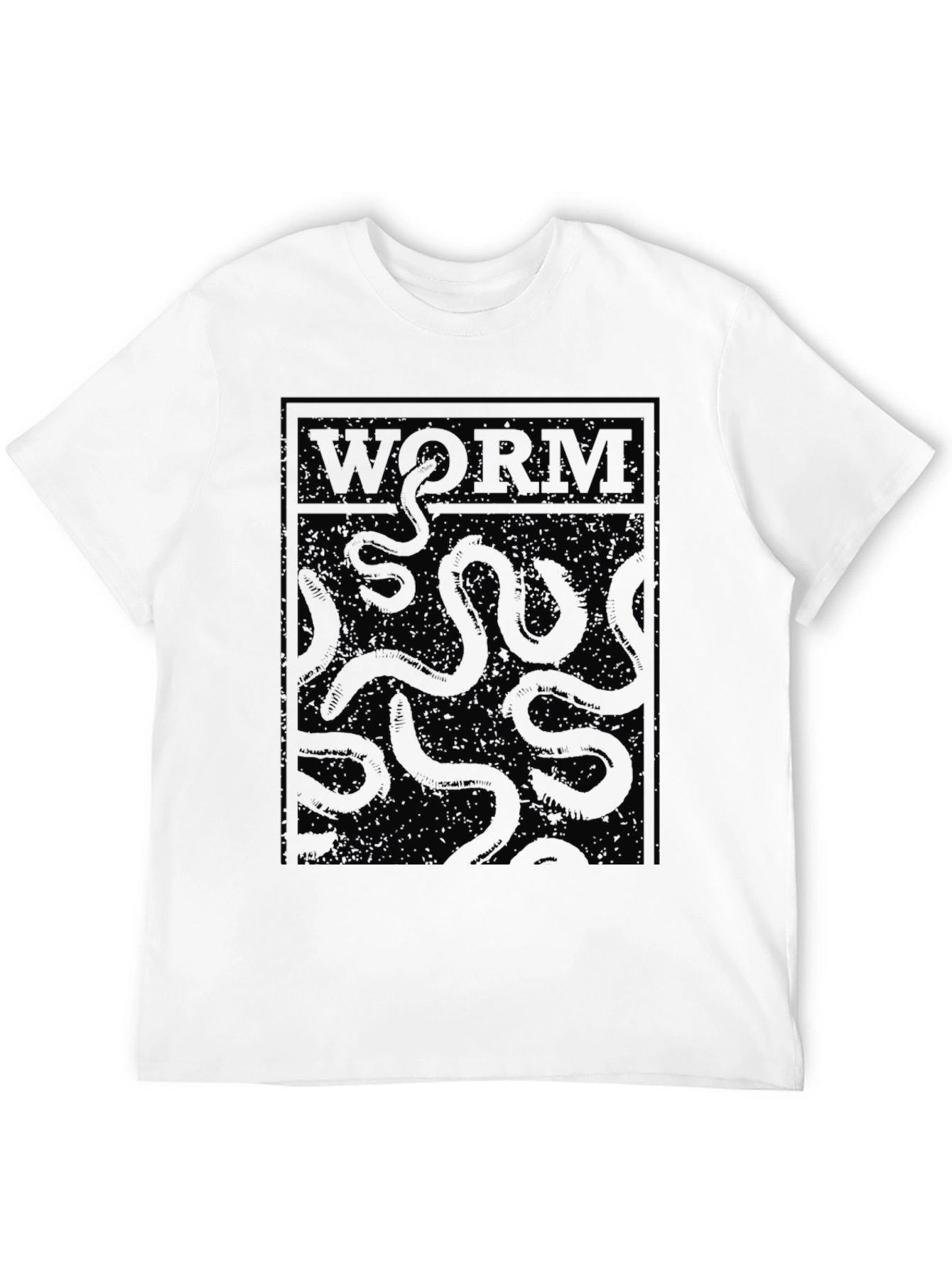 Black WORM Graphic T-Shirt - Black Worms Design view 12
