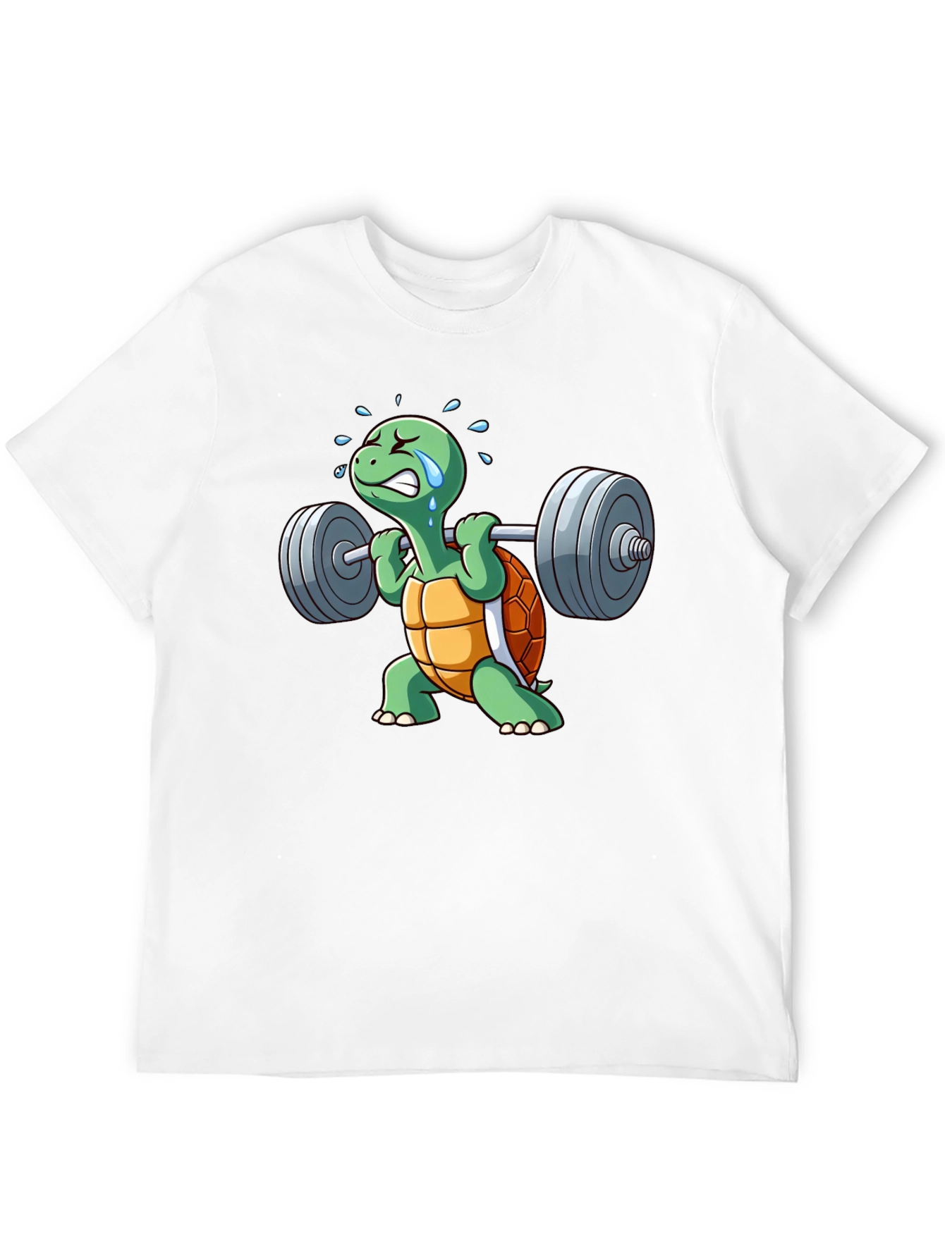Black Turtle Gym T-Shirt - Funny Weightlifting Design view 12
