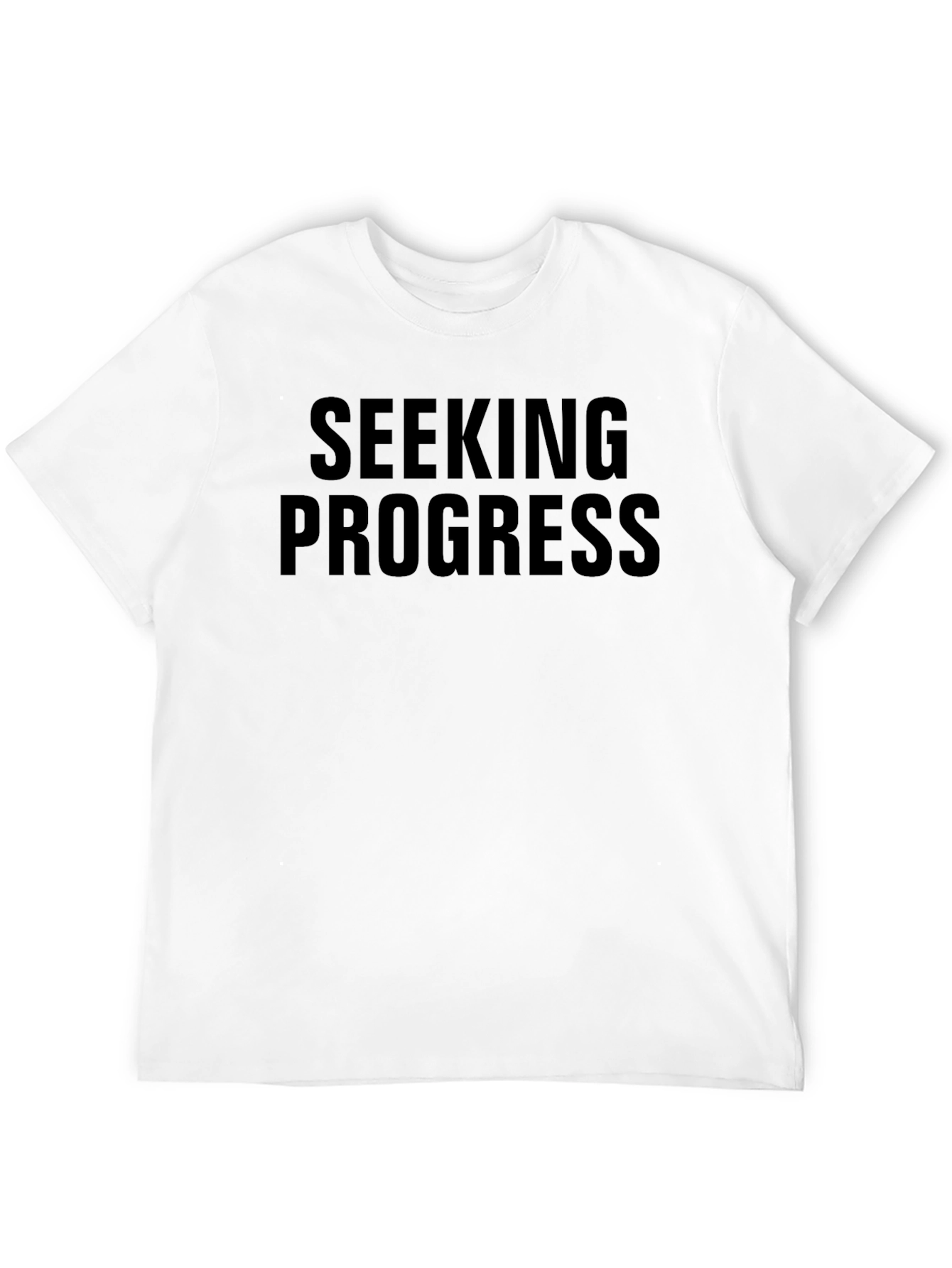 Black Seeking Progress Graphic Tee - Black view 12