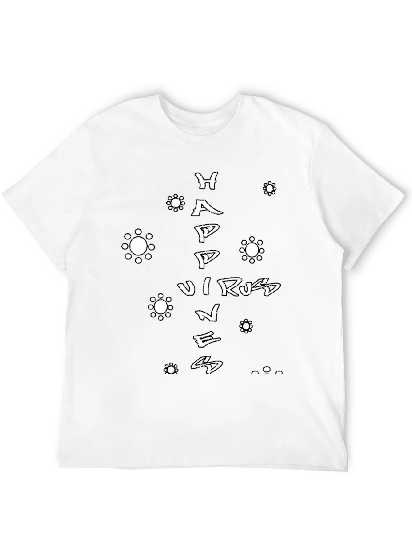 Black Happy Virus Spreading Happiness T-Shirt view 12