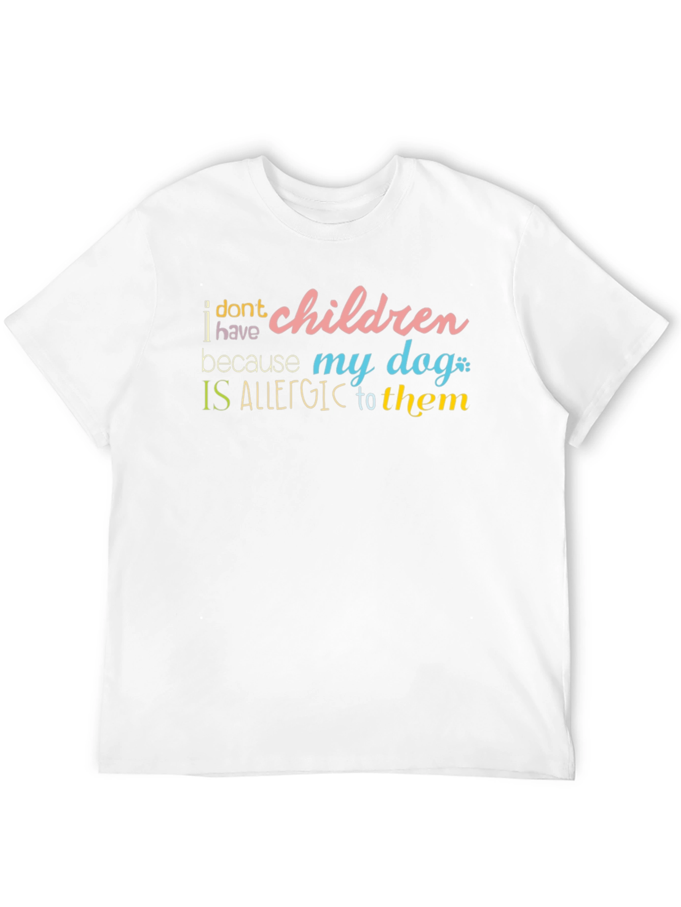 Black Dog Allergy T-Shirt: Funny Novelty Graphic Tee view 12