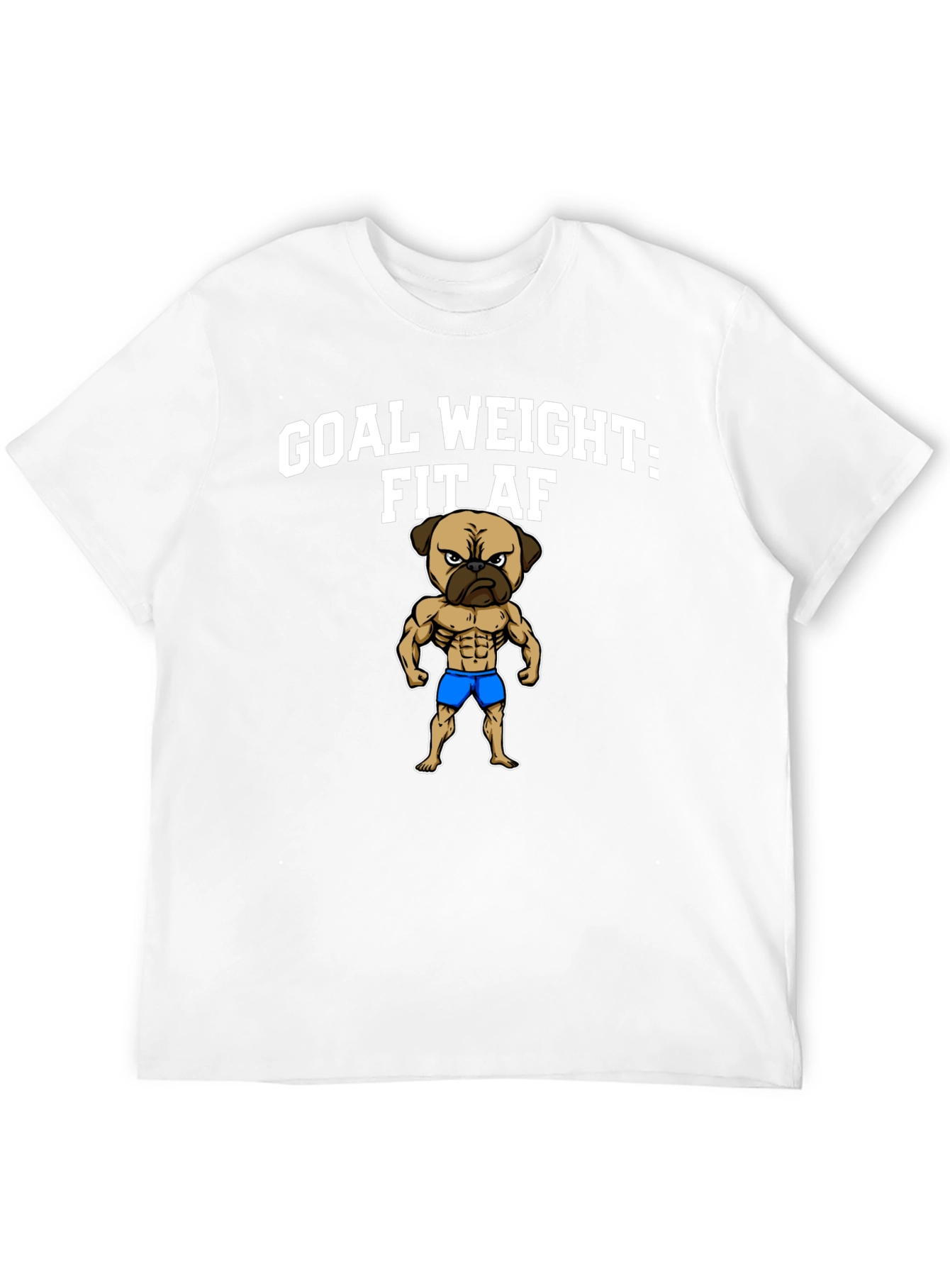 Black Goal Weight Fit AF T-Shirt view 12